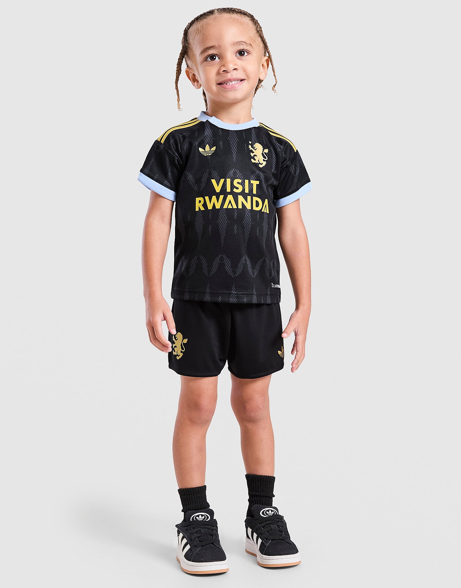 adidas Originals Aston Villa FC 2026/27 Away Kit Infant - Zwart - Kind, Zwart 3-6M