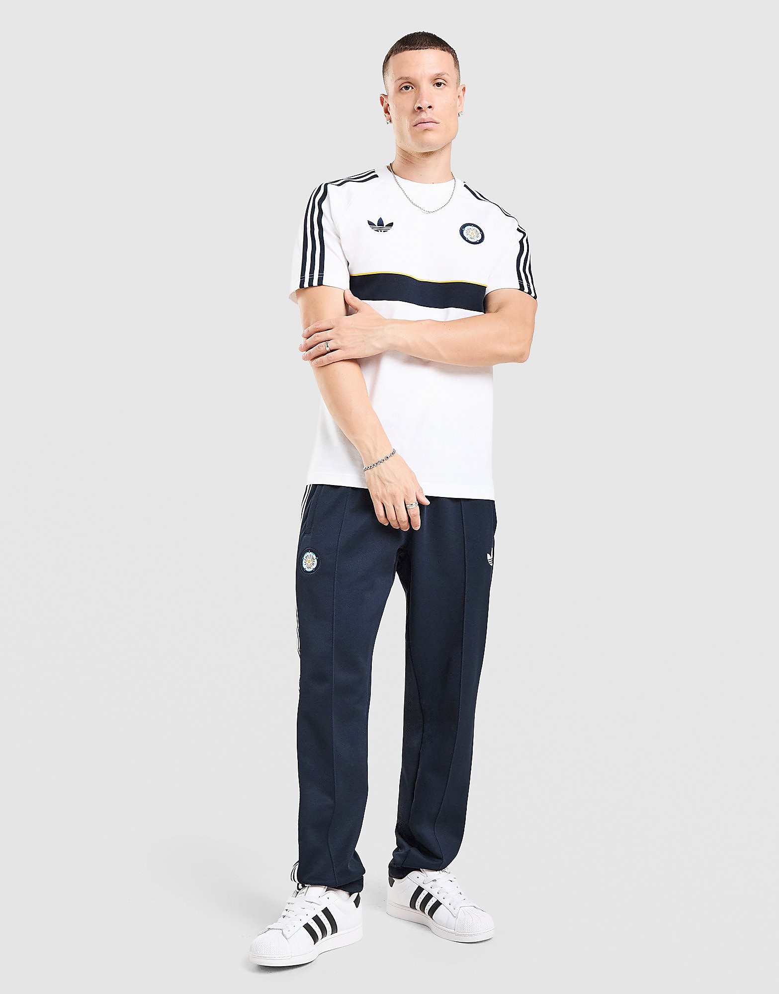 adidas Originals Leeds United FC OG T-Shirt - Wit- Heren, Wit XXXL