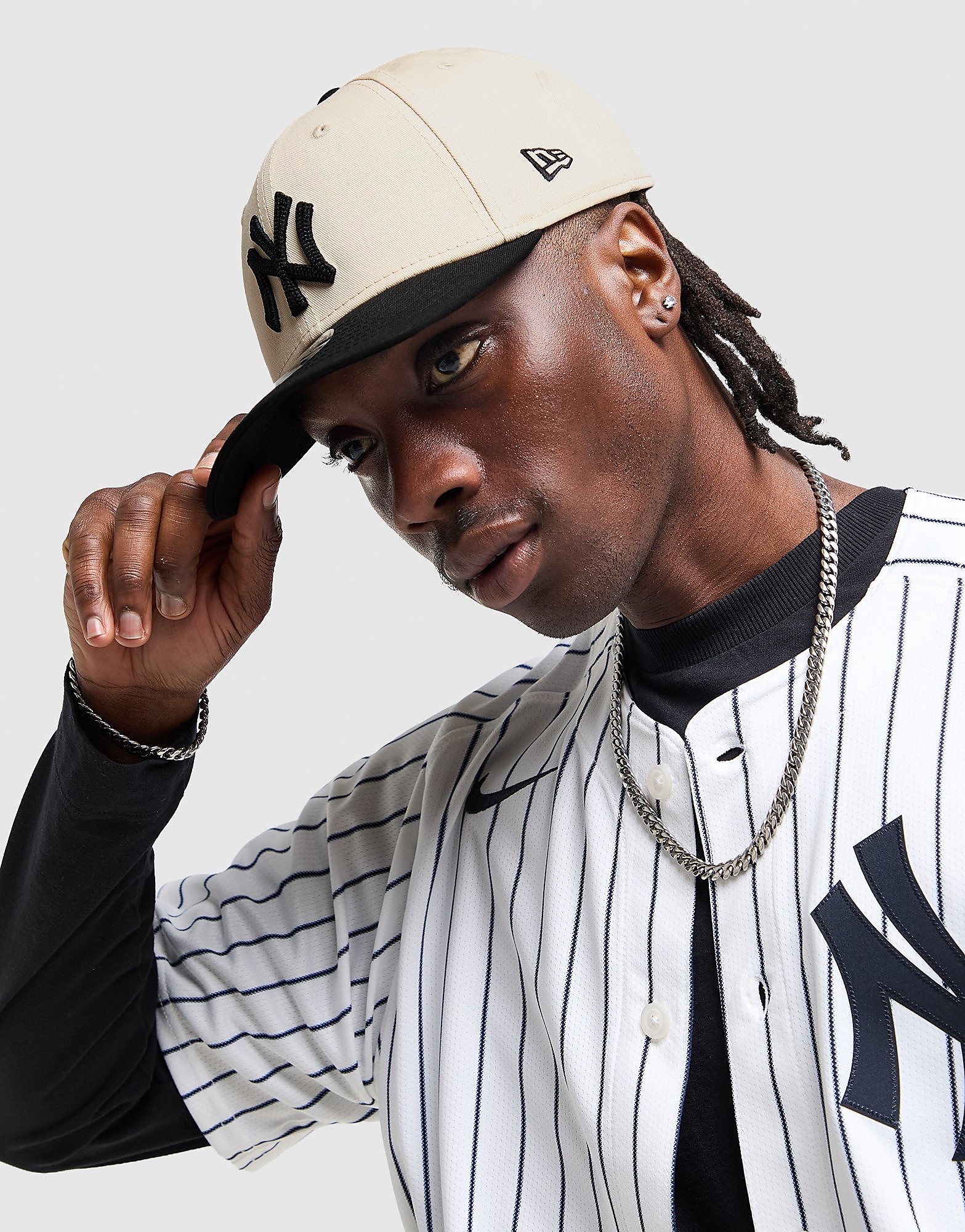 New Era MLB New York Yankees 9FORTY M-Crown Cap - Crème- Dames, Crème