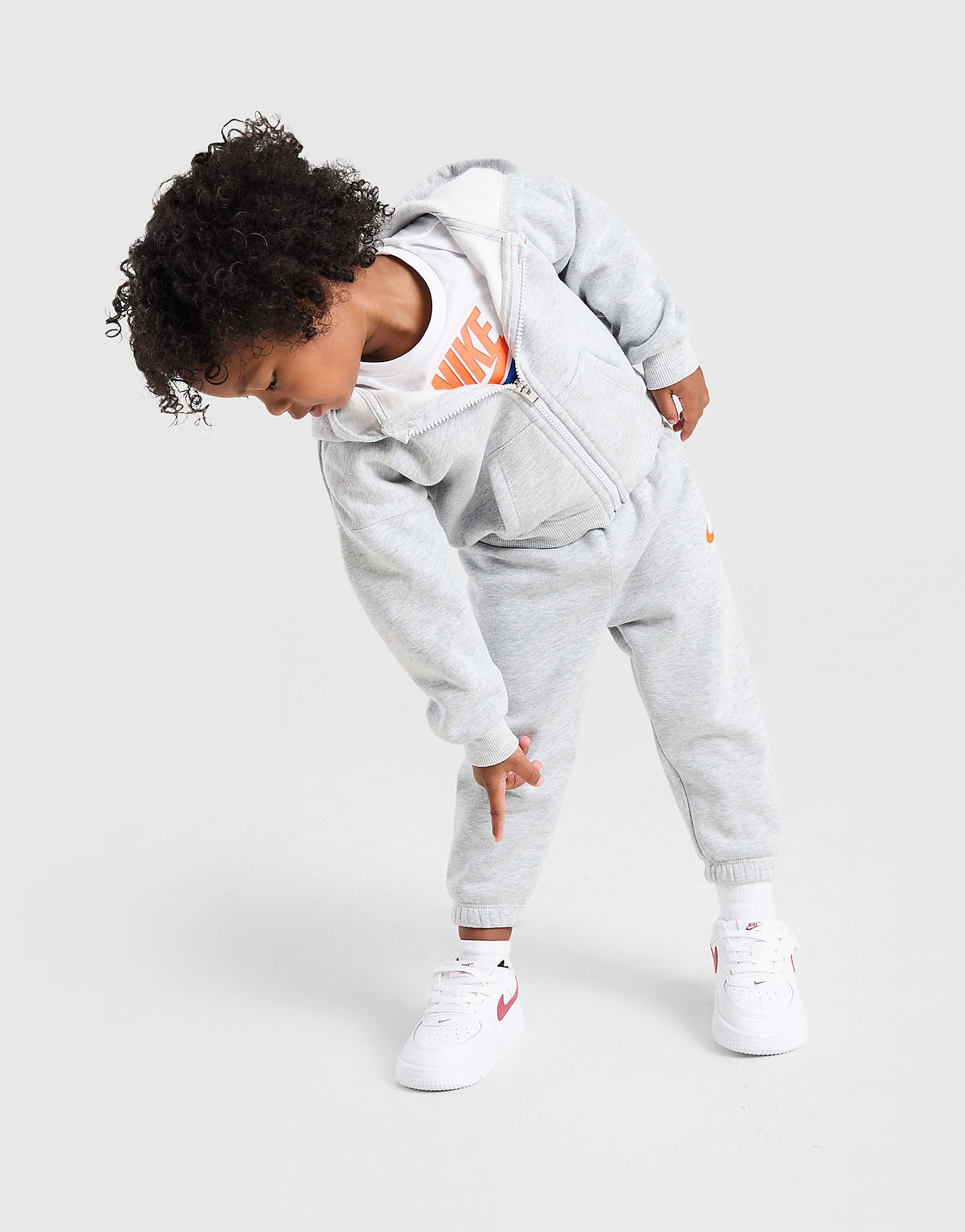 Nike 3-Piece Swoosh Fleece Tracksuit Infant - Grijs - Kind, Grijs
