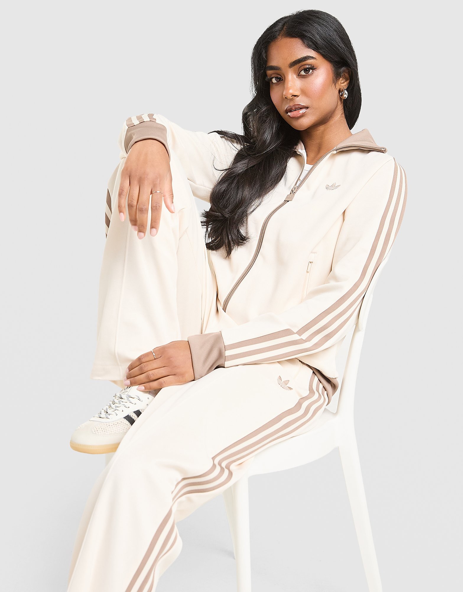adidas Originals Veste de survêtement Classic Crème Crème
