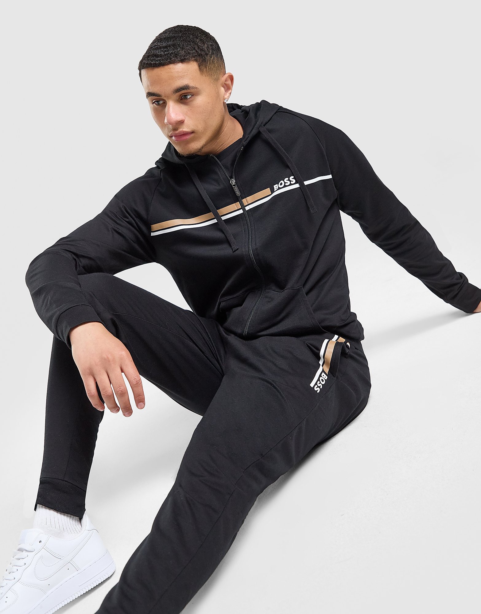 Authentic Full Zip Hoodie - Herren, Schwarz - male - Size: M