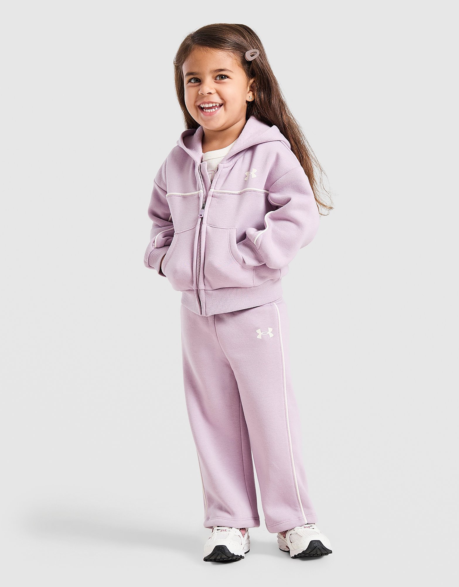 Under Armour Girls' 3-Piece Fleece Graphic Set Infant - Paars - Kind, Paars