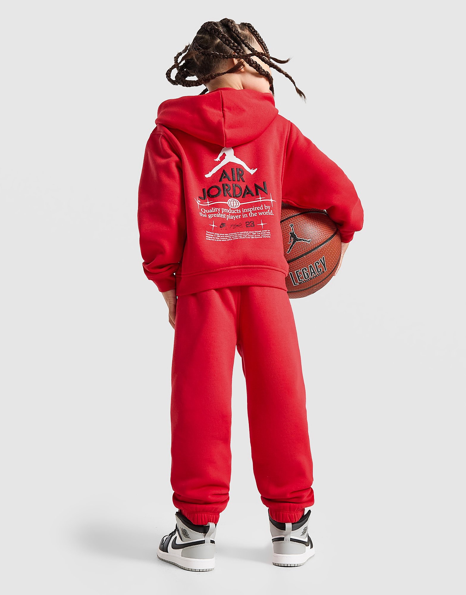 Jordan Jump Air Overhead Tracksuit Children Rood Kind Rood