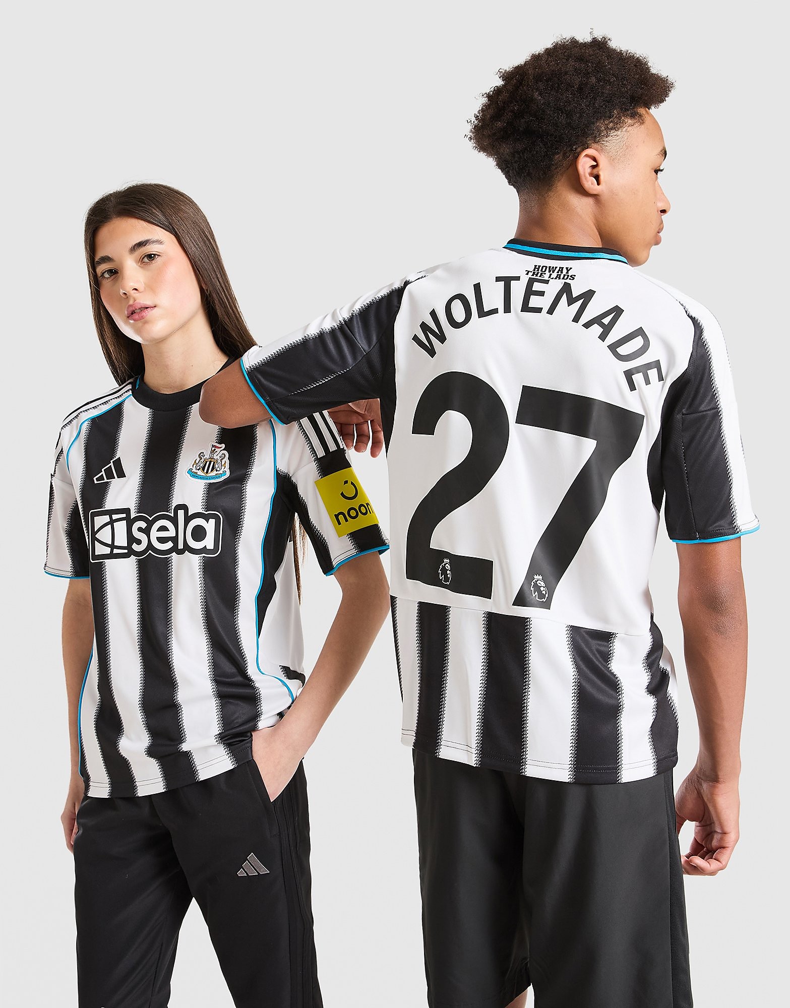 adidas Newcastle United 2526 Woltemade #27 Home Shirt JR