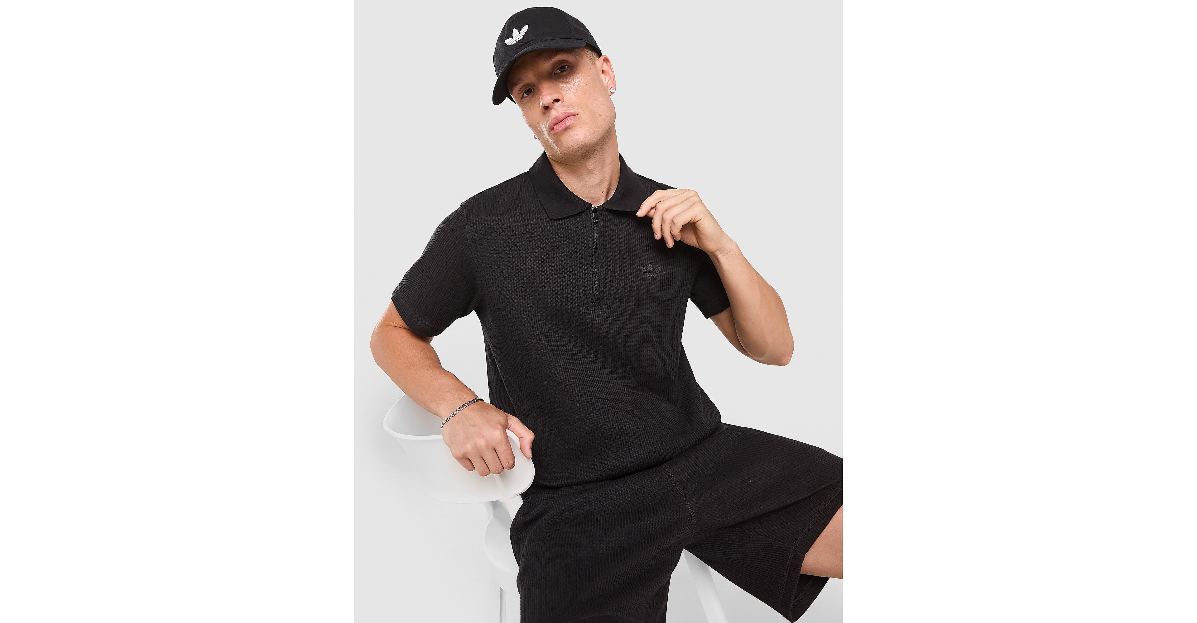 Waffle Polo Shirt