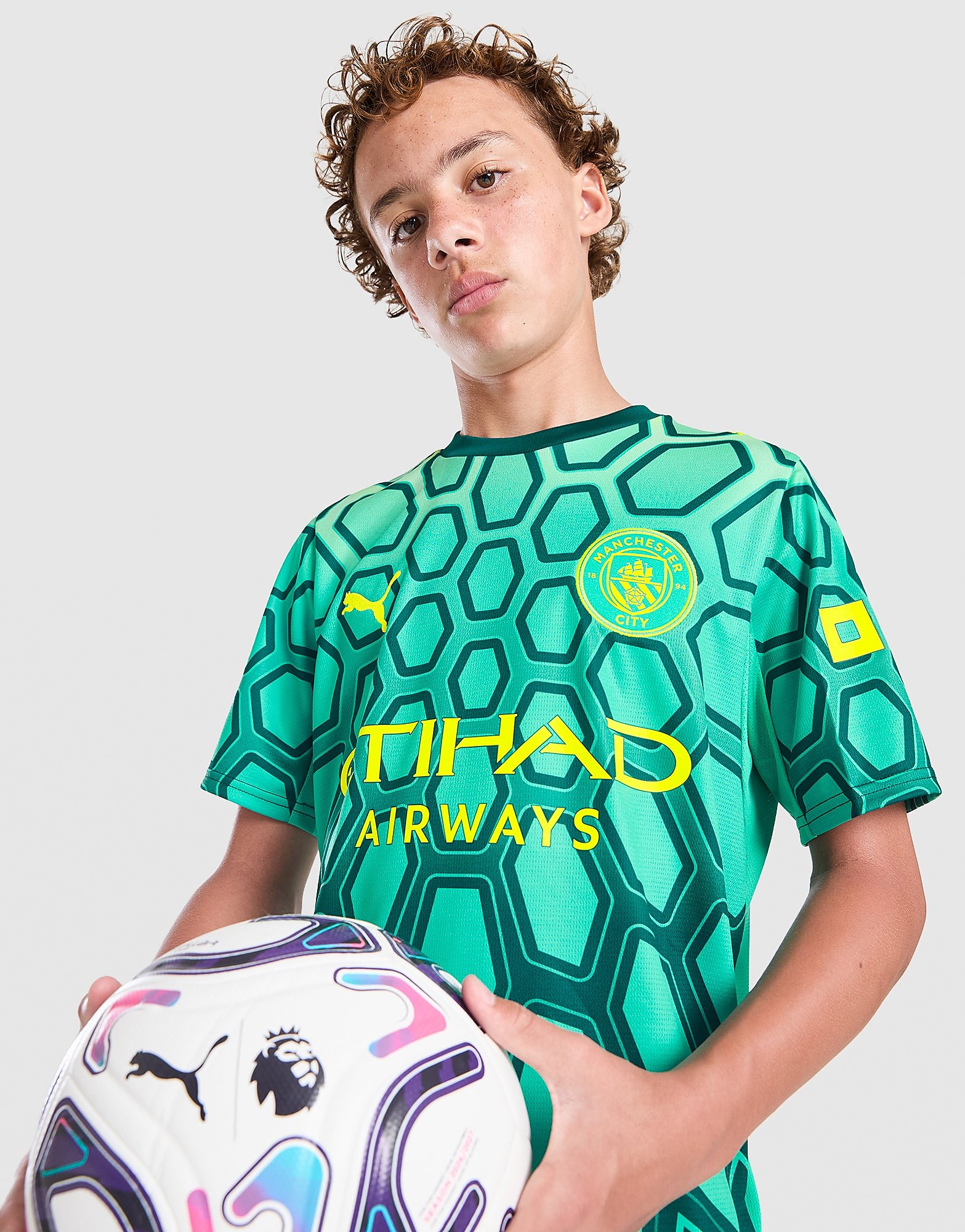 Manchester City FC 2026/27 Goalkeeper Shirt Junior, Grün - unisex - Size: 13-14Y