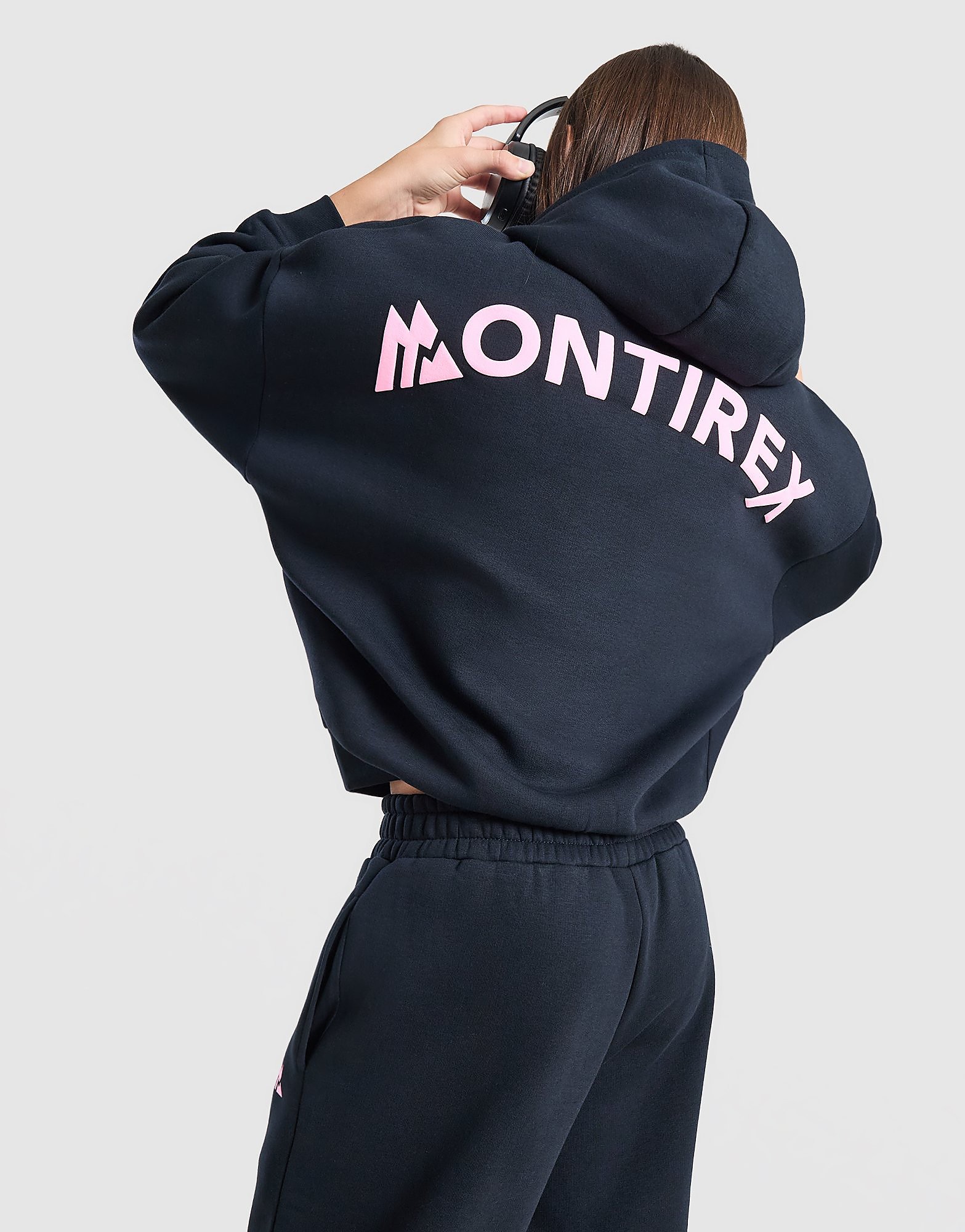 MONTIREX Girls' Vibe Graphic Hoodie Junior - Zwart - Kind, Zwart
