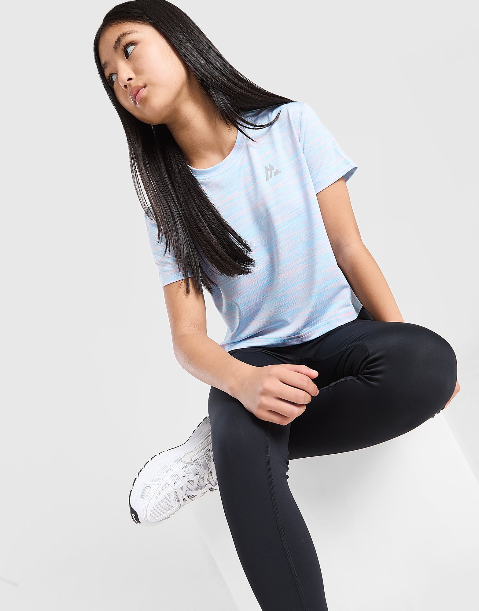 MONTIREX Girls' Trail Boxy T-Shirt Junior - Blauw - Kind, Blauw XS