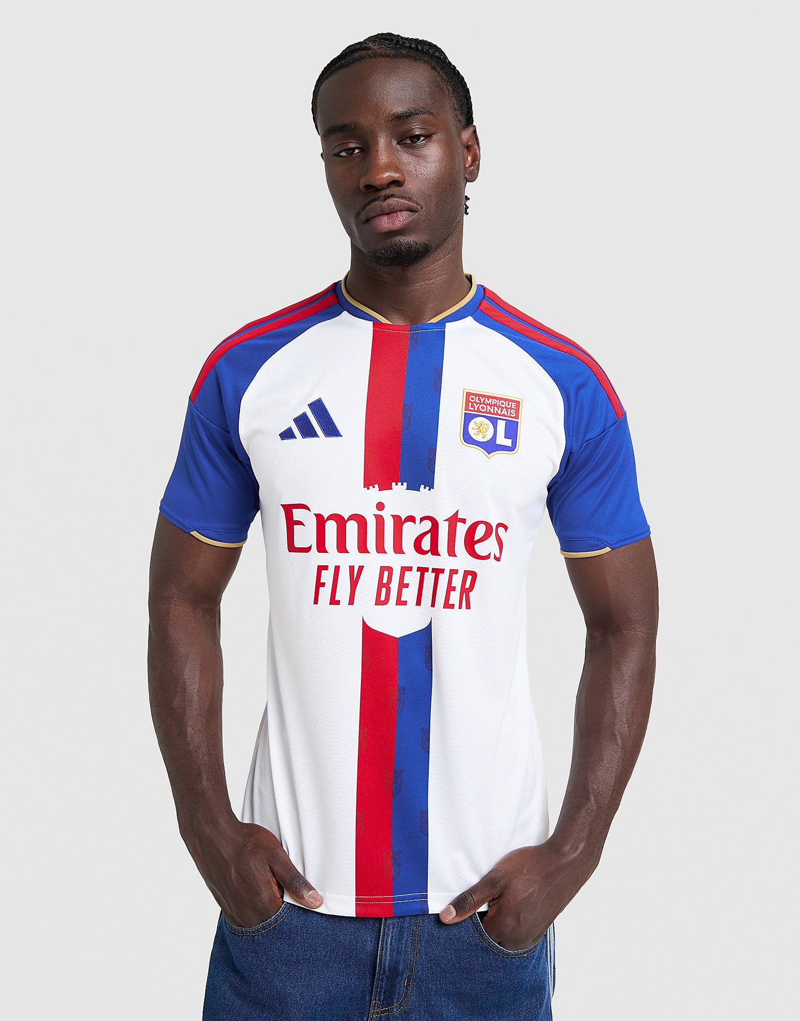 adidas Olympique Lyon 2026/27 Home Shirt - Wit- Heren, Wit