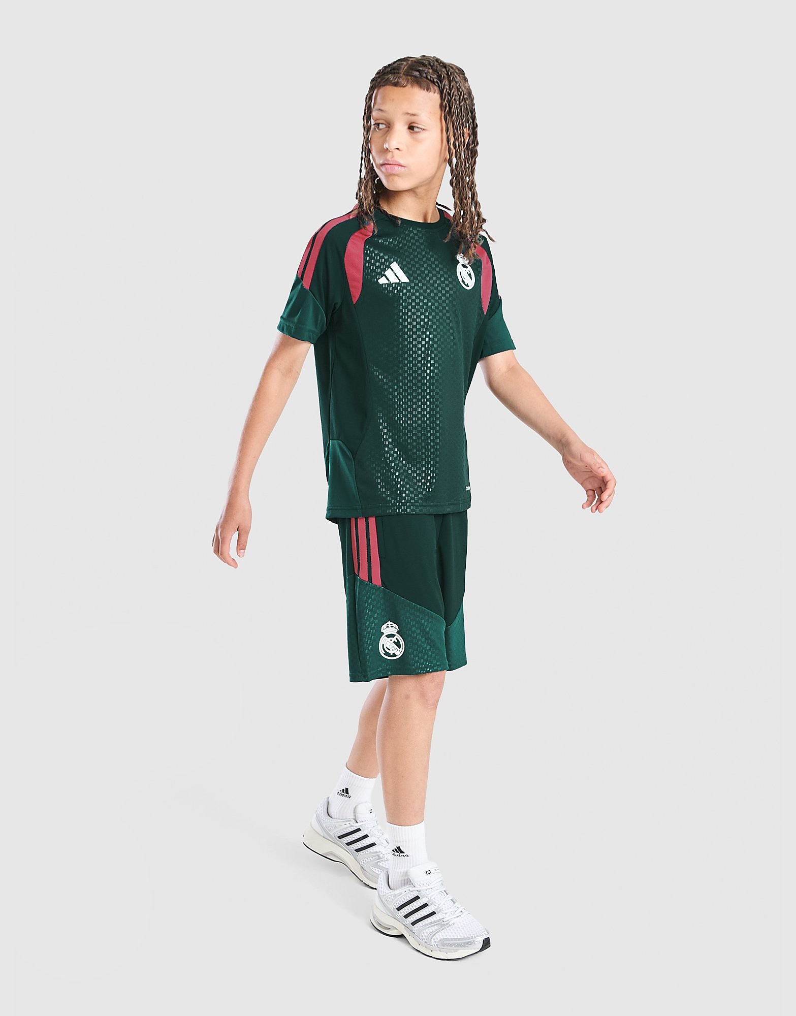 Pantaloncino Allenamento Real Madrid Tiro 26 Junior - Verde, verde verde Bambino taglia 9-10Y