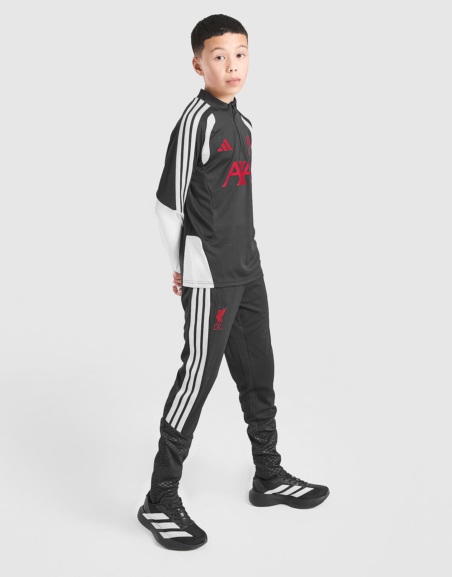 Liverpool FC Tiro 26 Training Track Pants Junior - Nero, nero nero Bambino taglia 7-8Y