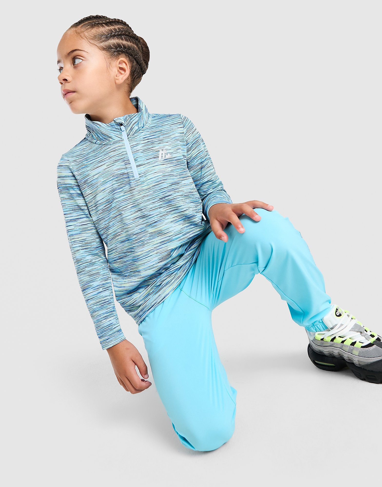 MONTIREX Trail 1/4 Zip Tracksuit Children - Blauw, Blauw 2-3Y