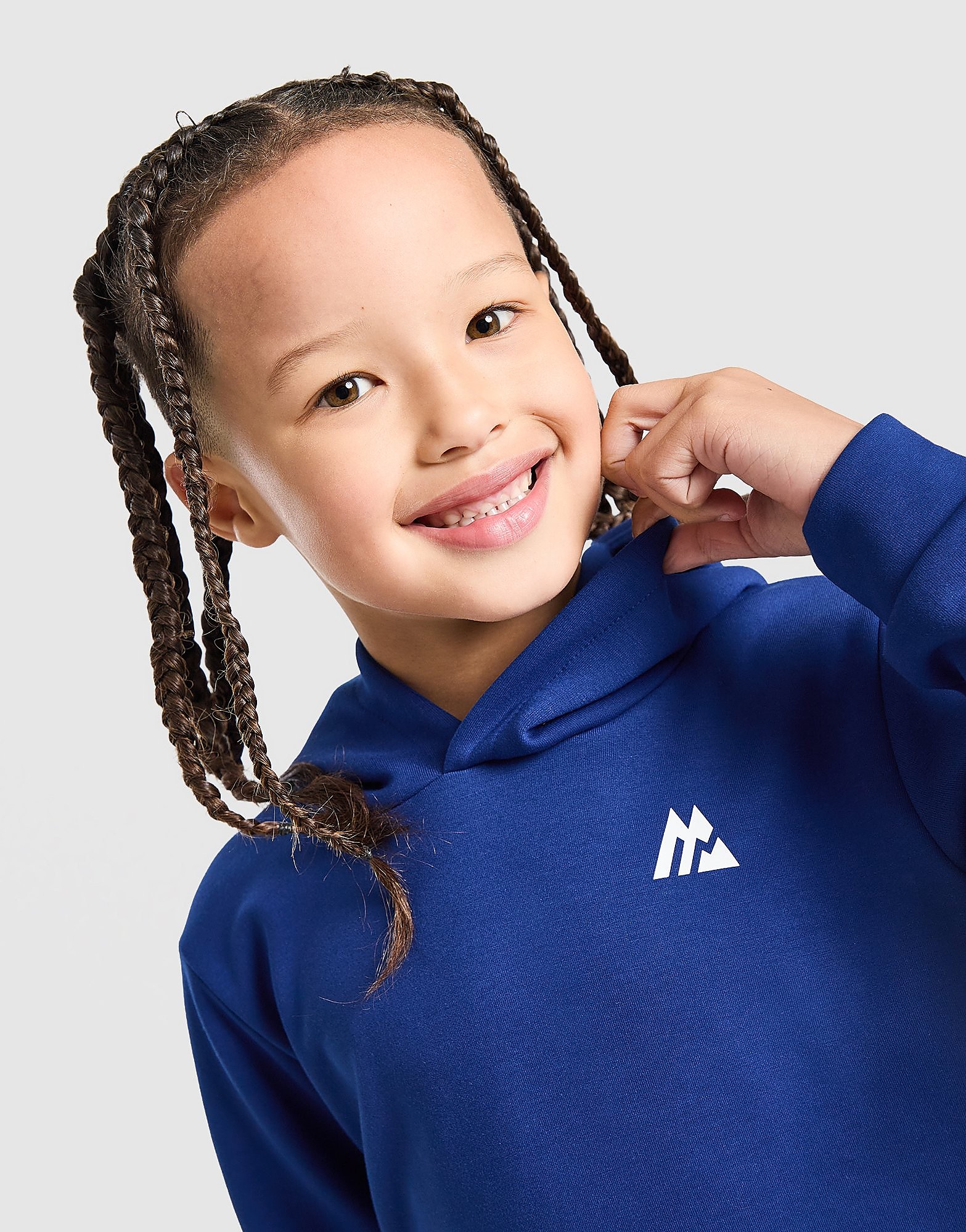 MONTIREX Graphic Fleece Overhead Tracksuit Children - Blauw - Kind, Blauw 2-3Y