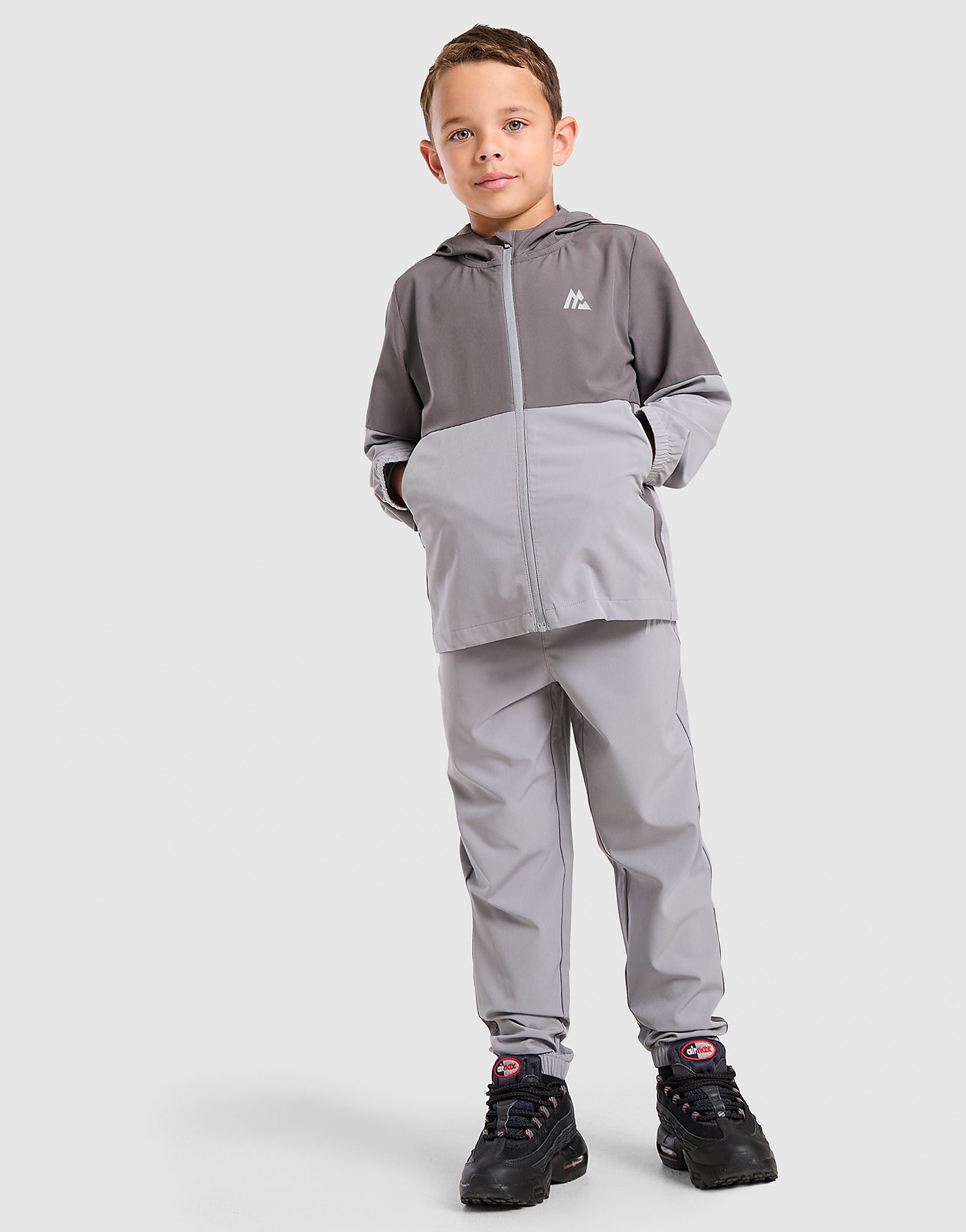 MONTIREX Edge Jacket/Track Pants Set Children - Grijs - Kind, Grijs 2-3Y