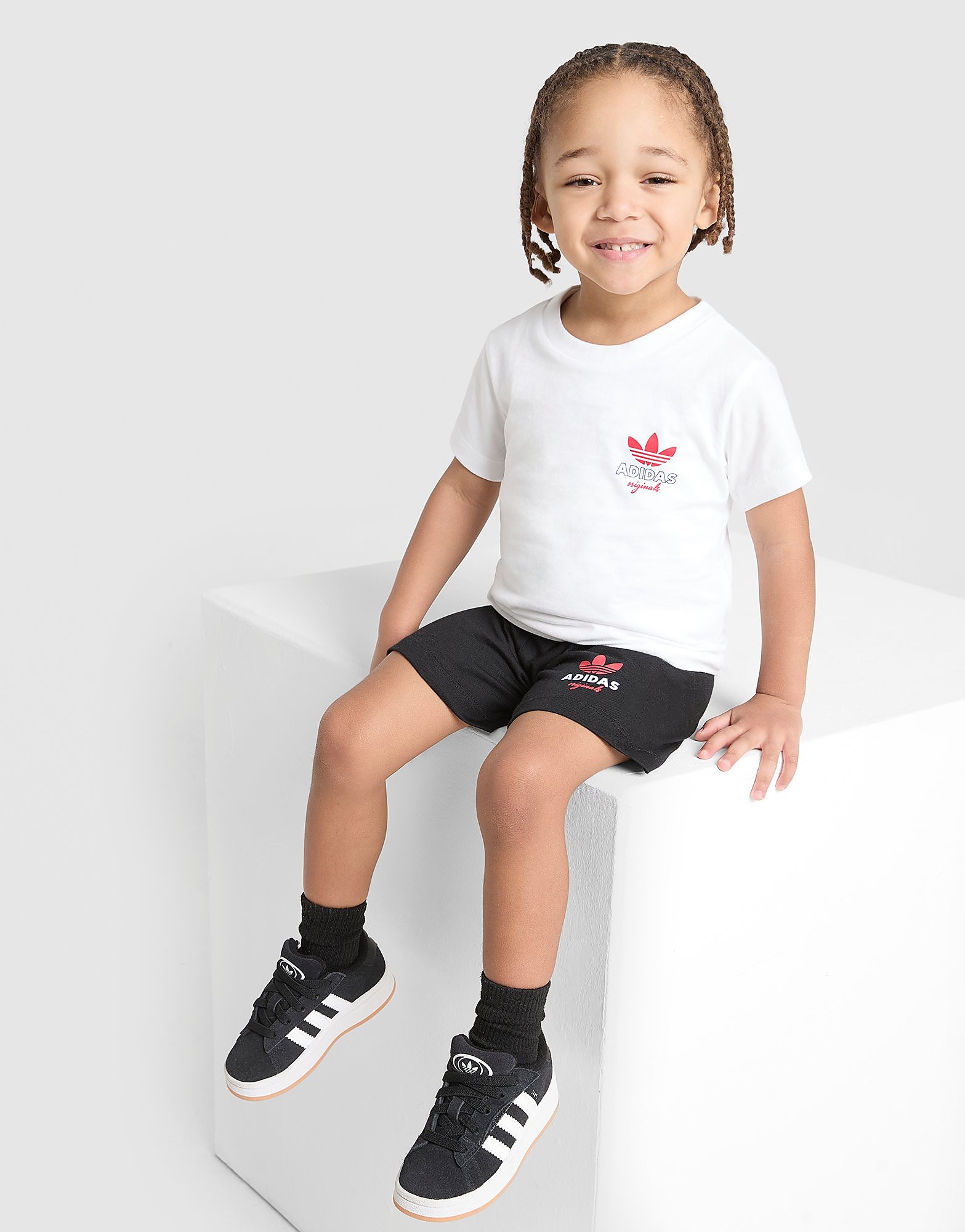 adidas Originals Cafe T ShirtShorts Set Infant - vue 1