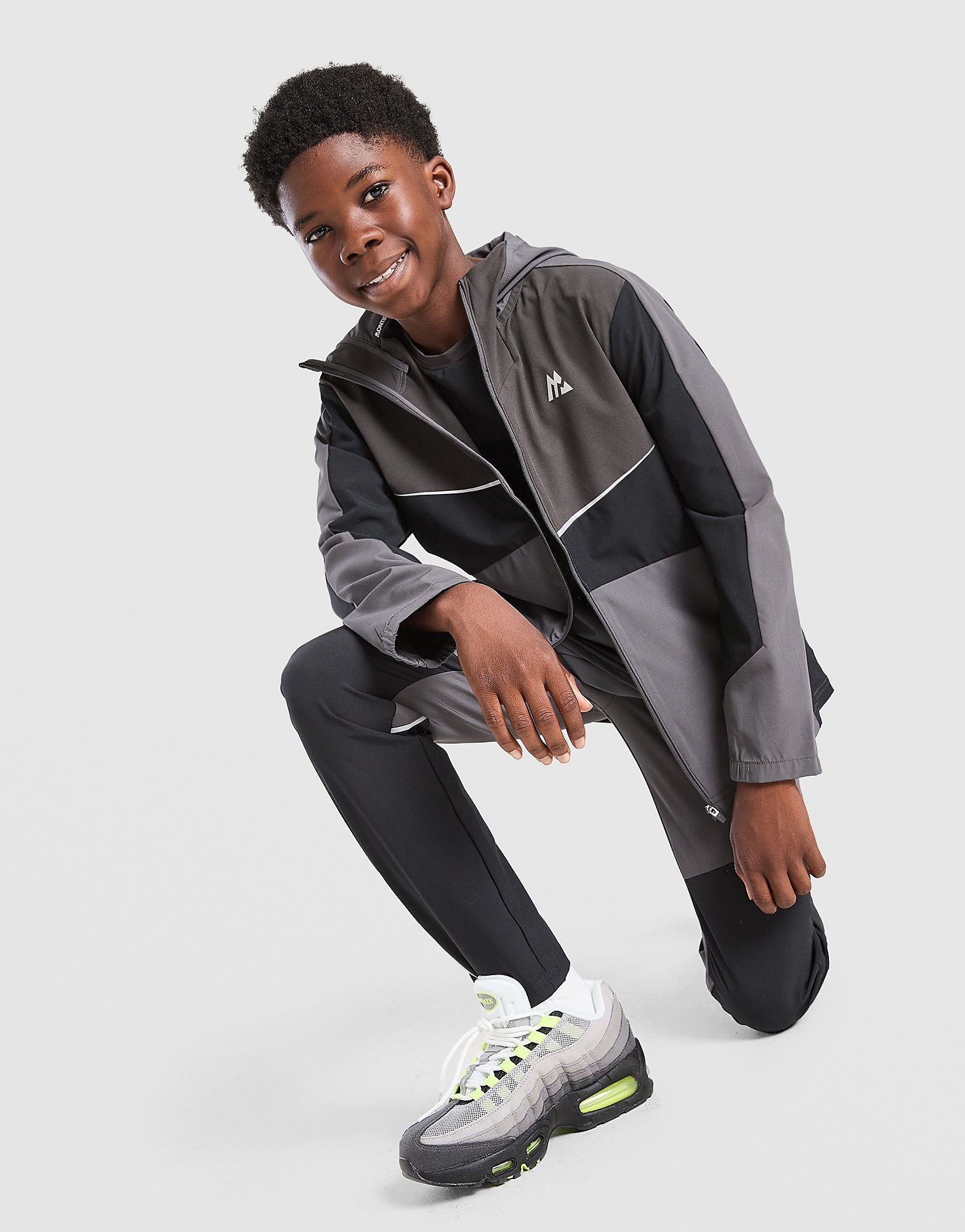 MONTIREX Cerberus Colour Block Windbreaker Junior - Grijs - Kind, Grijs XS