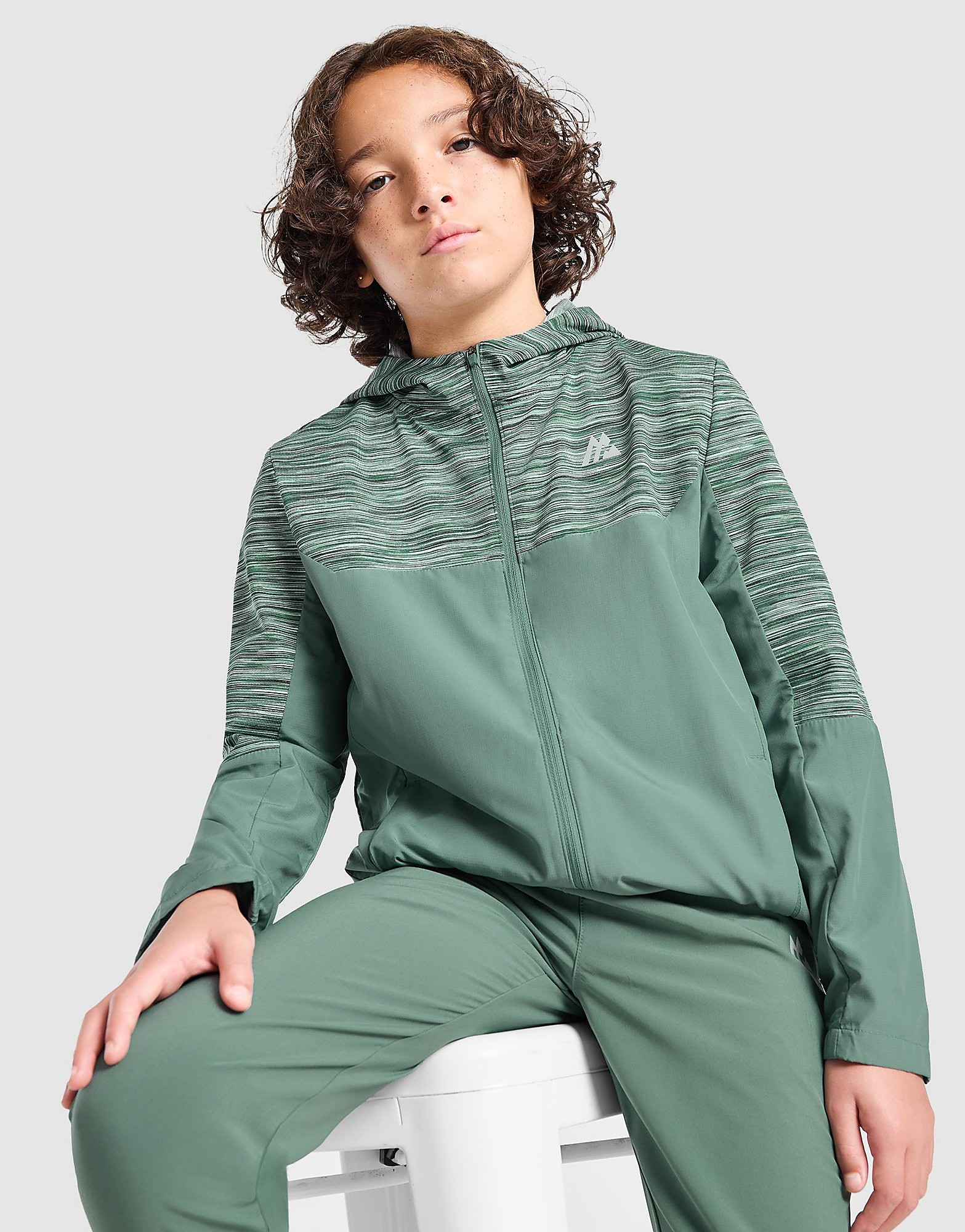 MONTIREX Trail Windbreaker Jacket Junior - Groen - Kind, Groen XS