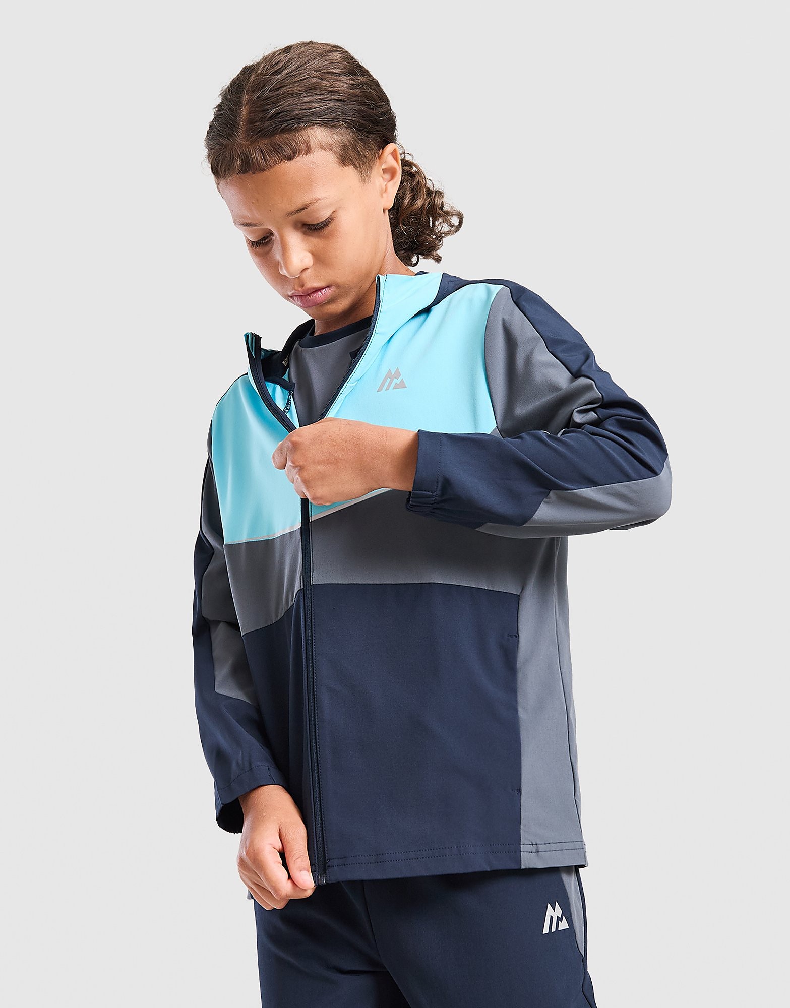 MONTIREX Cerberus Colour Block Windbreaker Junior - Blauw - Kind, Blauw XS