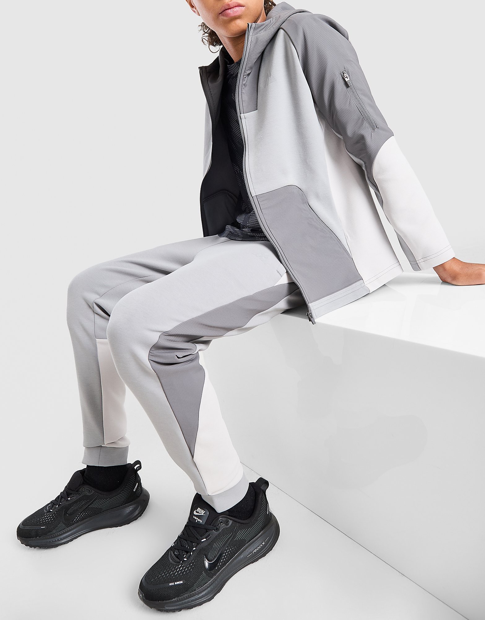 MONTIREX Commix Overlay Track Pants Junior - Grijs - Kind, Grijs XS