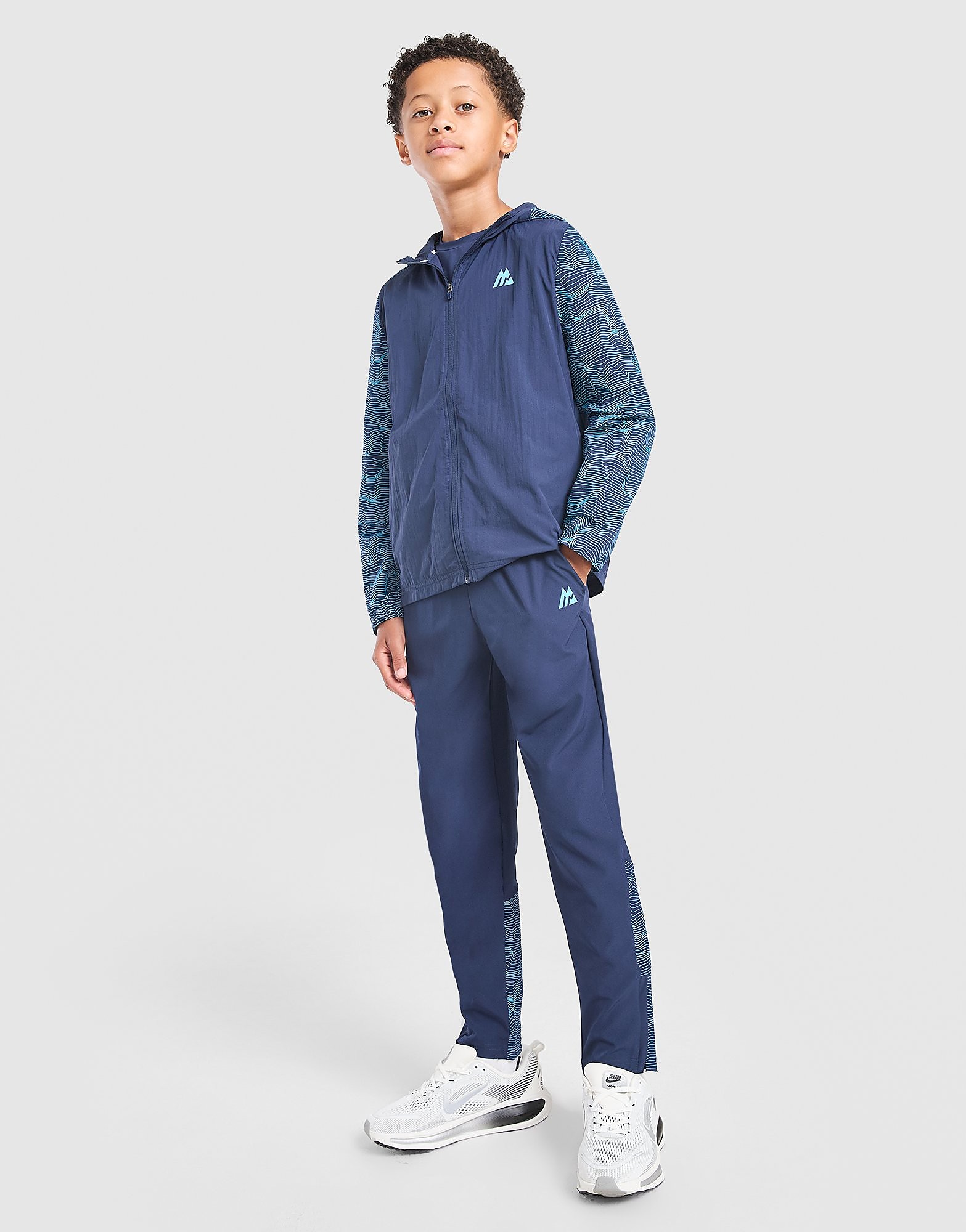 MONTIREX Energy All Over Print Track Pants Junior - Blauw - Kind, Blauw 6-7Y