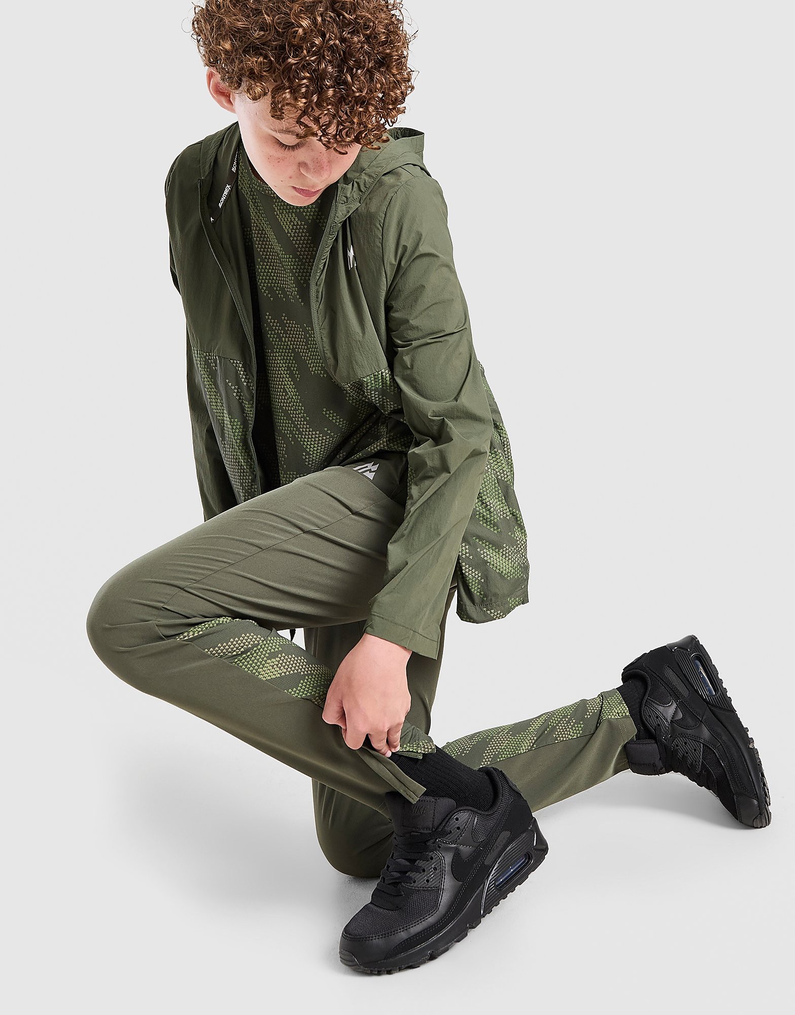MONTIREX Thera Camo All Over Print Track Pants Junior - Groen - Kind, Groen XS