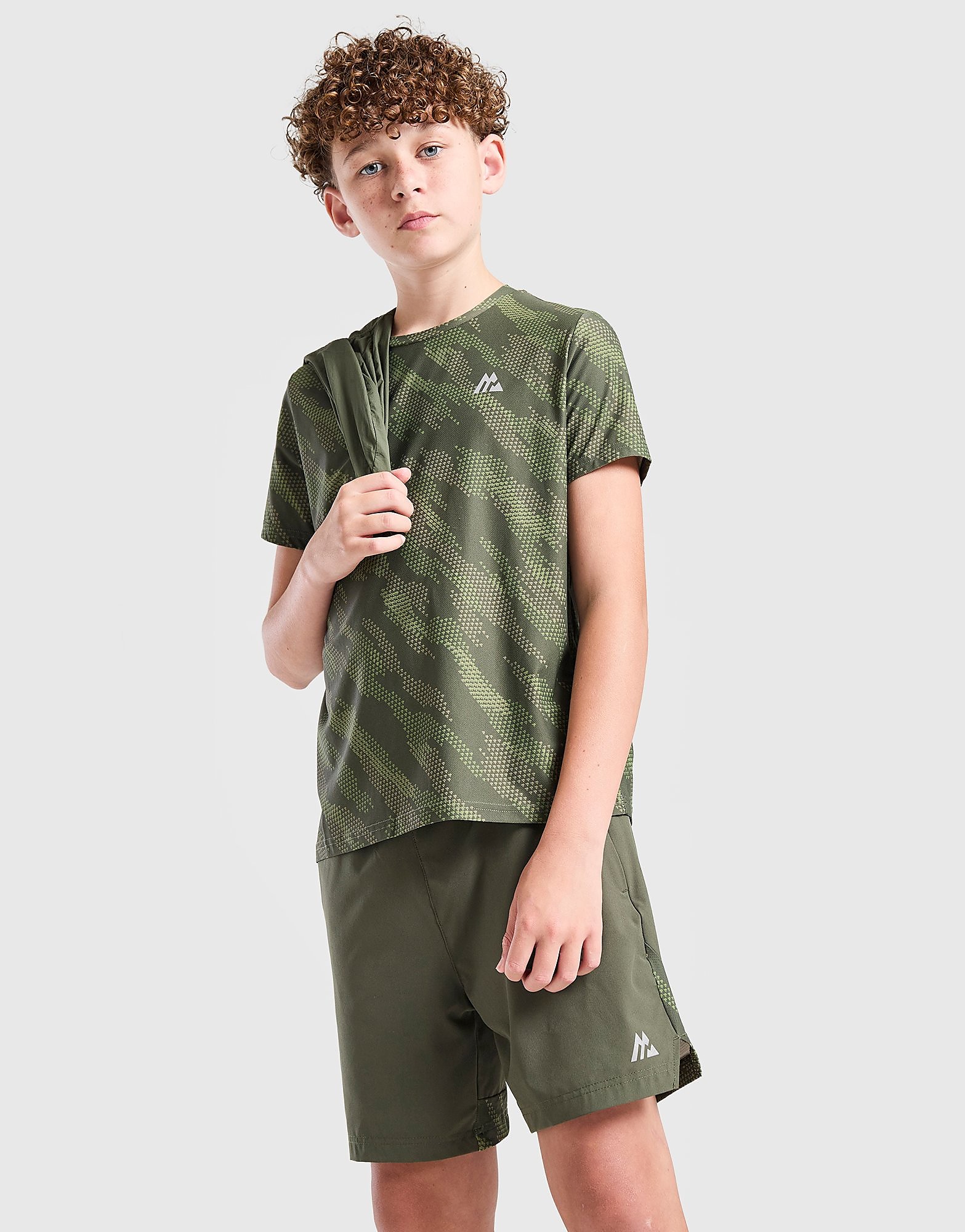 MONTIREX Thera Camo All Over Print T-Shirt Junior - Groen - Kind, Groen XS
