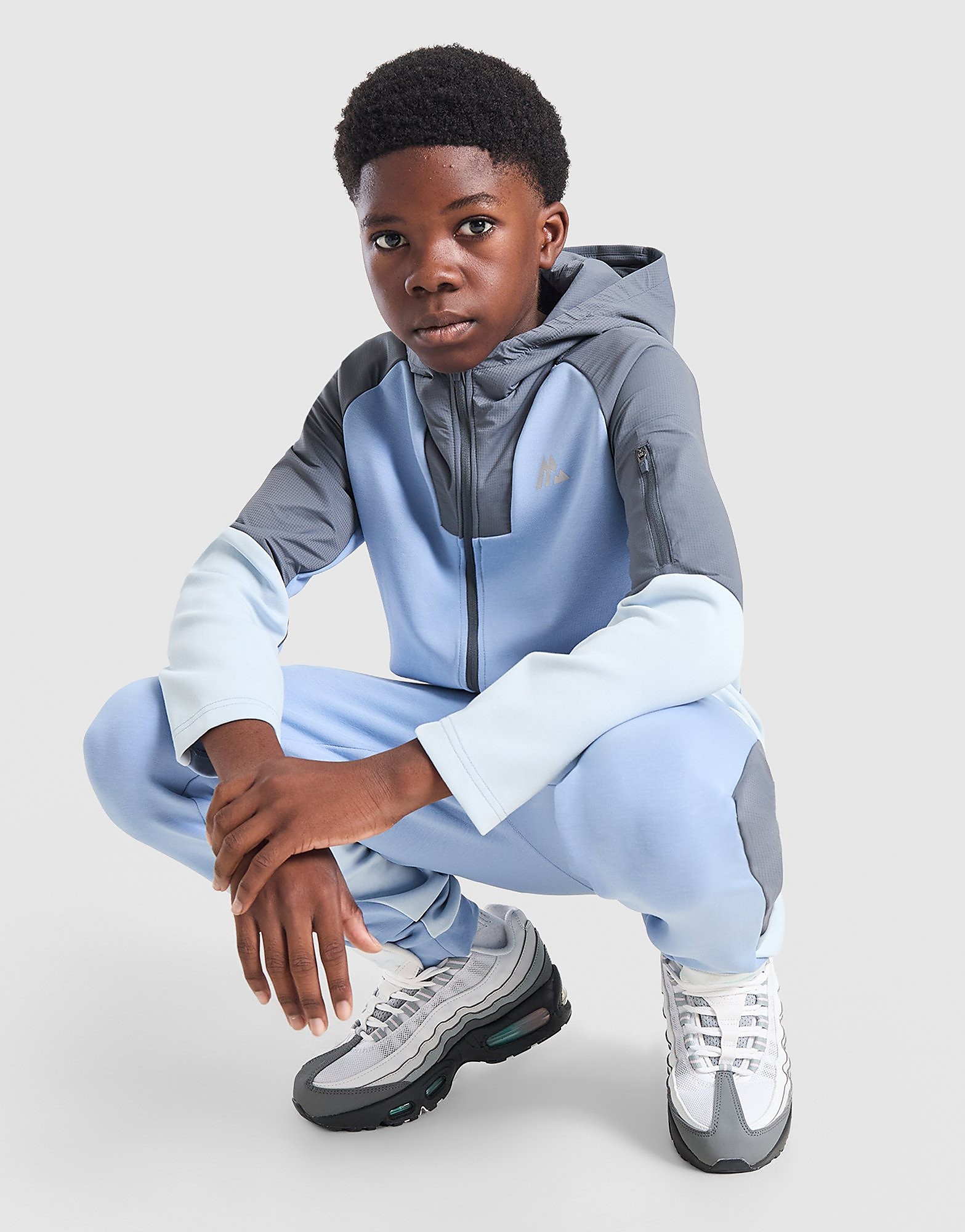 MONTIREX Commix Overlay Full Zip Hoodie Junior - Blauw - Kind, Blauw