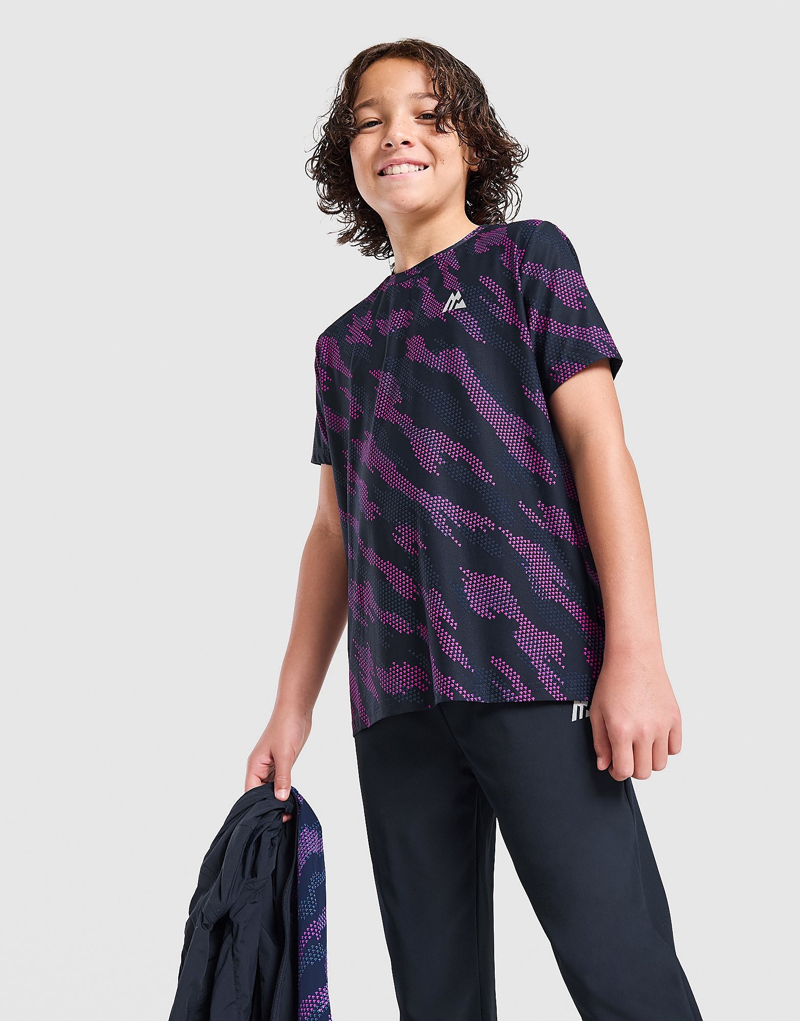 MONTIREX Thera Camo All Over Print T-Shirt Junior Blauw Kind Blauw