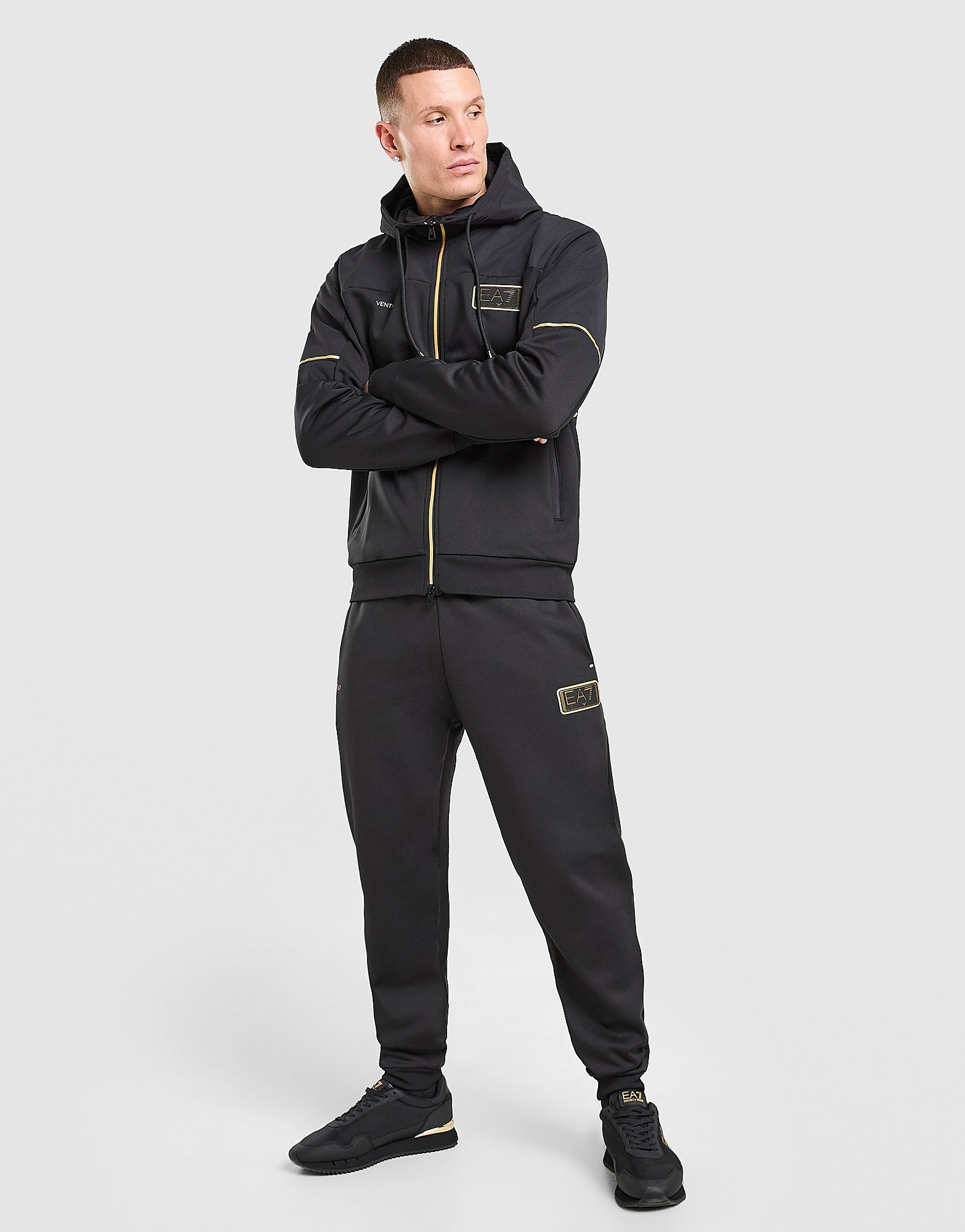 EA7 Emporio Armani Natural VENTUS7 Track Pants Zwart- Heren Zwart