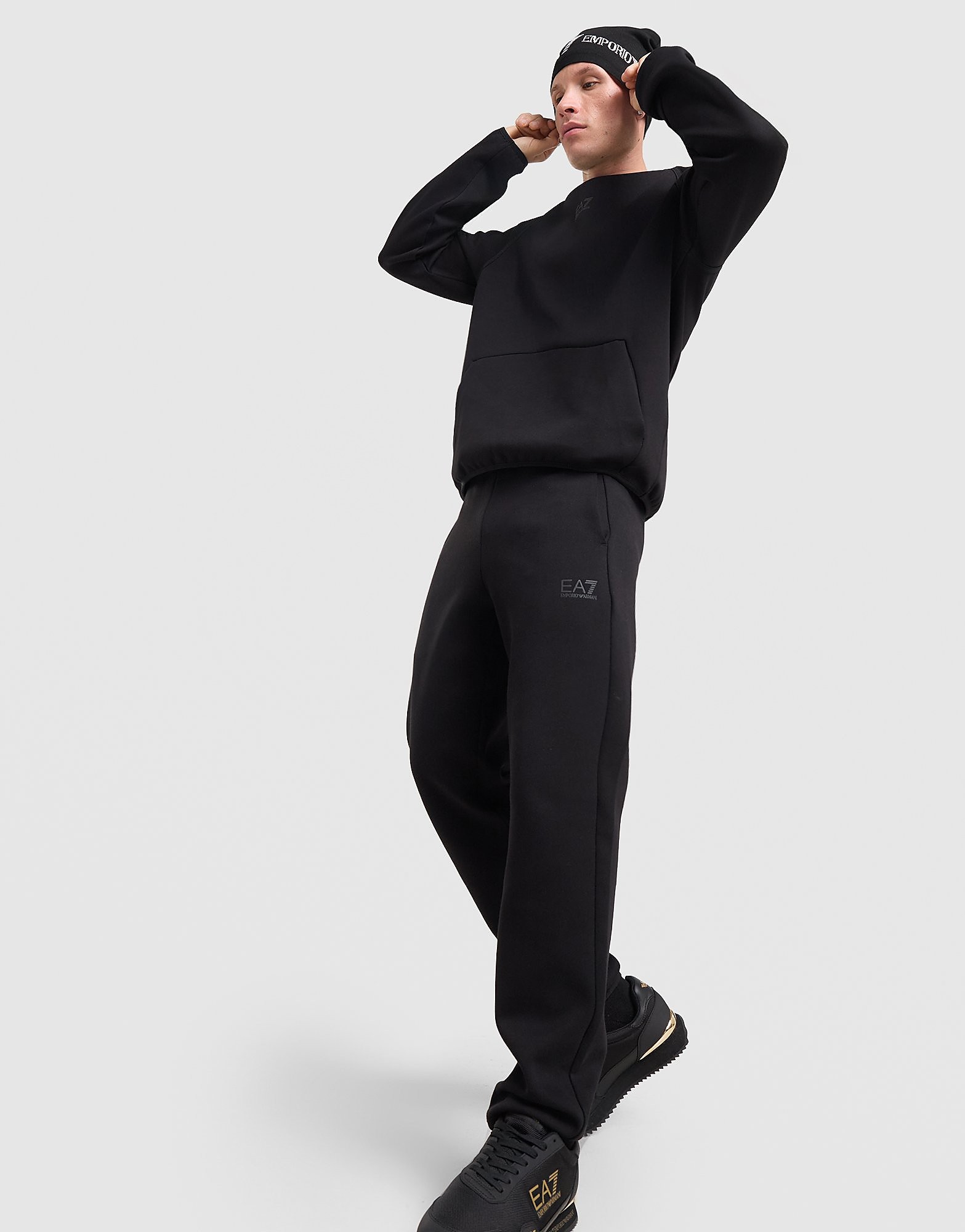 Ea7 Emporio Armani Uomo Nero Mens Ventus7 Joggers Taglia S, JD Sports