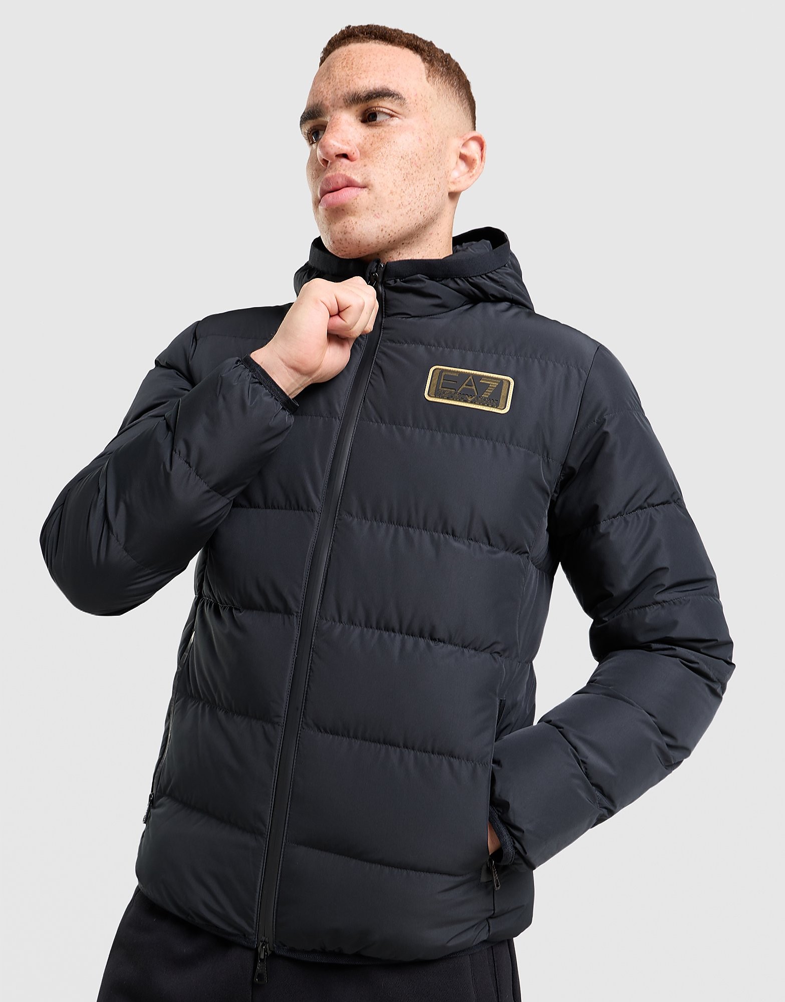 Emporio Armani EA7 Baffle Jacket - Zwart- Heren, Zwart
