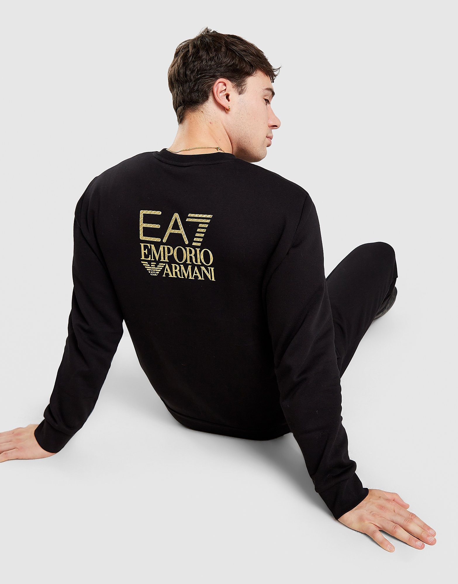 EA7 Emporio Armani Carbon Logo Tracksuit - Zwart- Heren, Zwart
