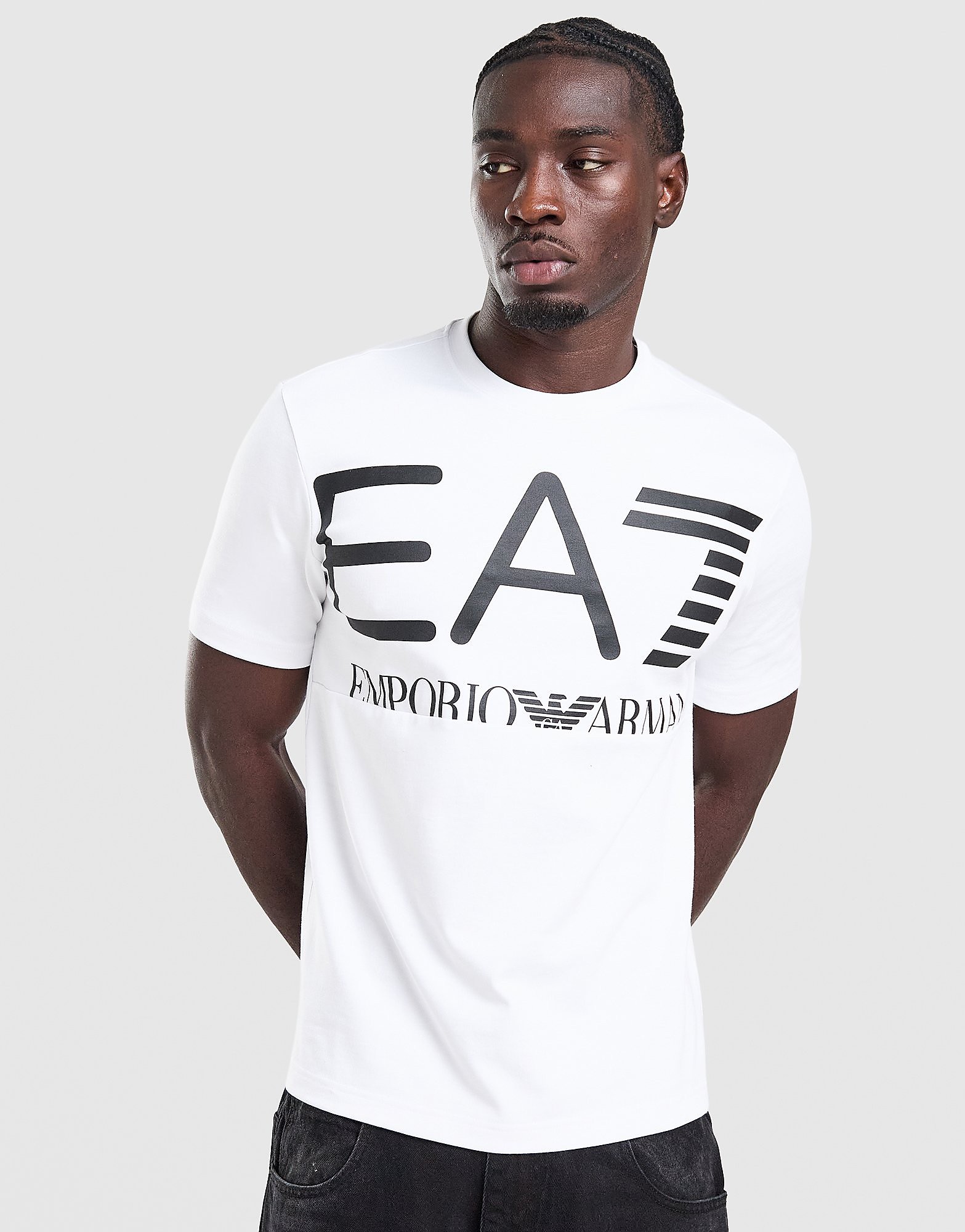 EA7 Emporio Armani Train Logo T-Shirt - Wit- Heren, Wit
