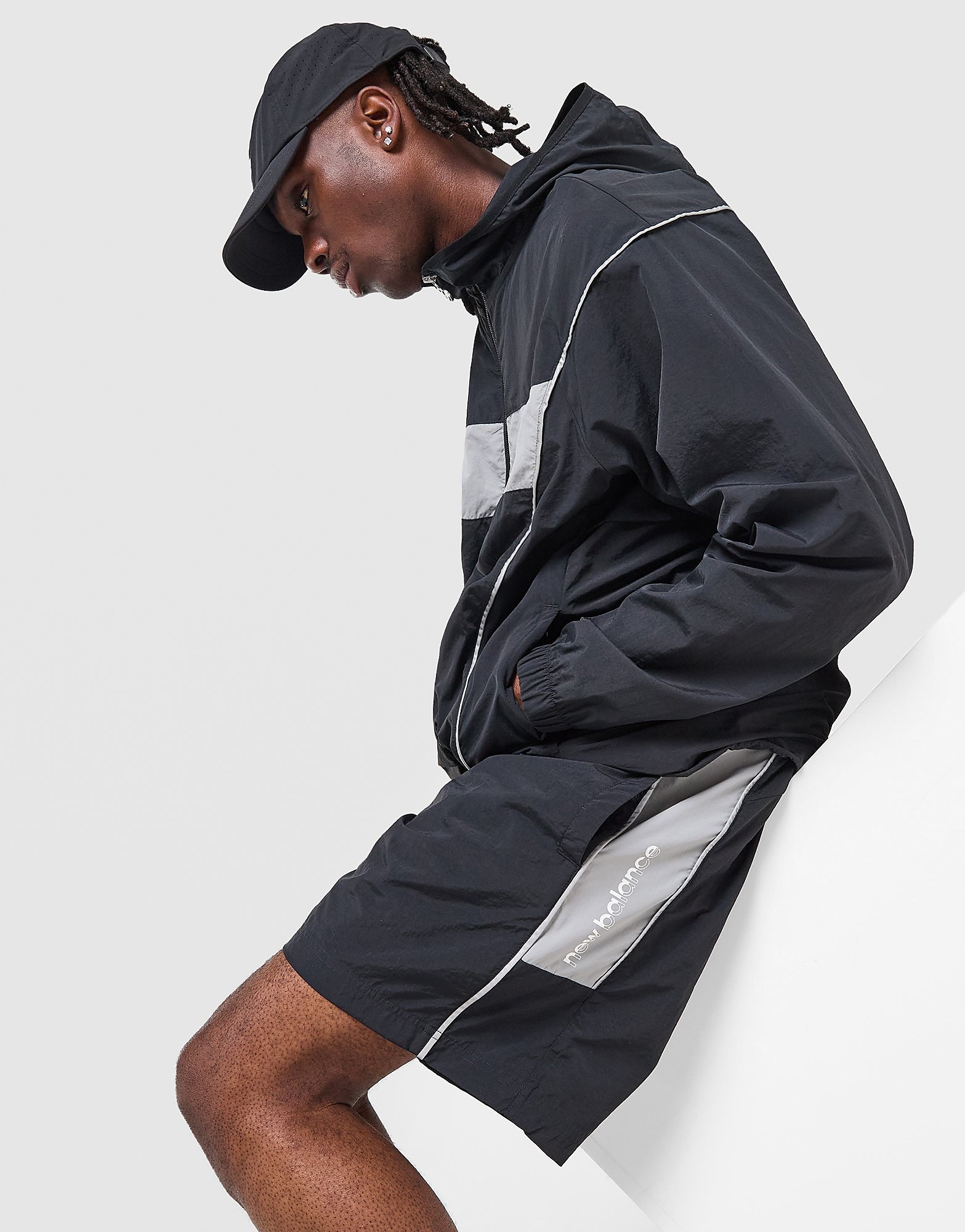 New Balance Trackside Woven Shorts - Zwart- Heren, Zwart