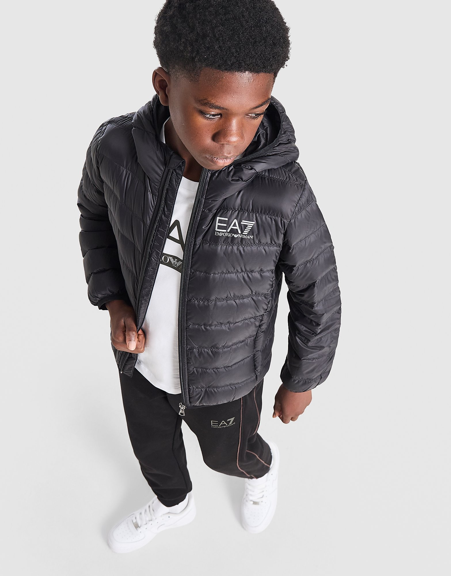 EA7 Emporio Armani Train Core Padded Jacket Junior - Nero, nero