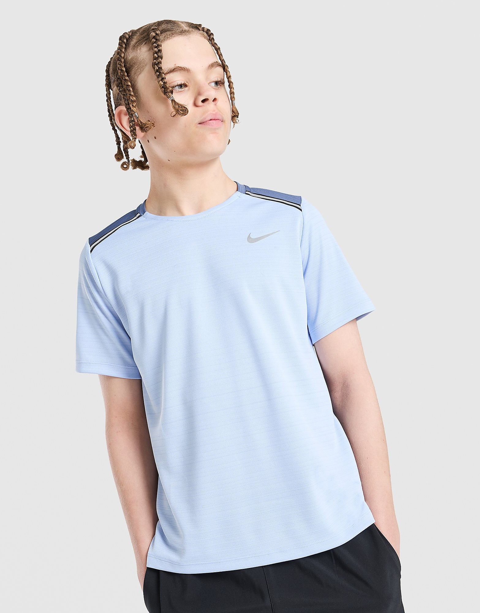 Nike Maglia Dri-Fit Miler Junior - Blu, Blu