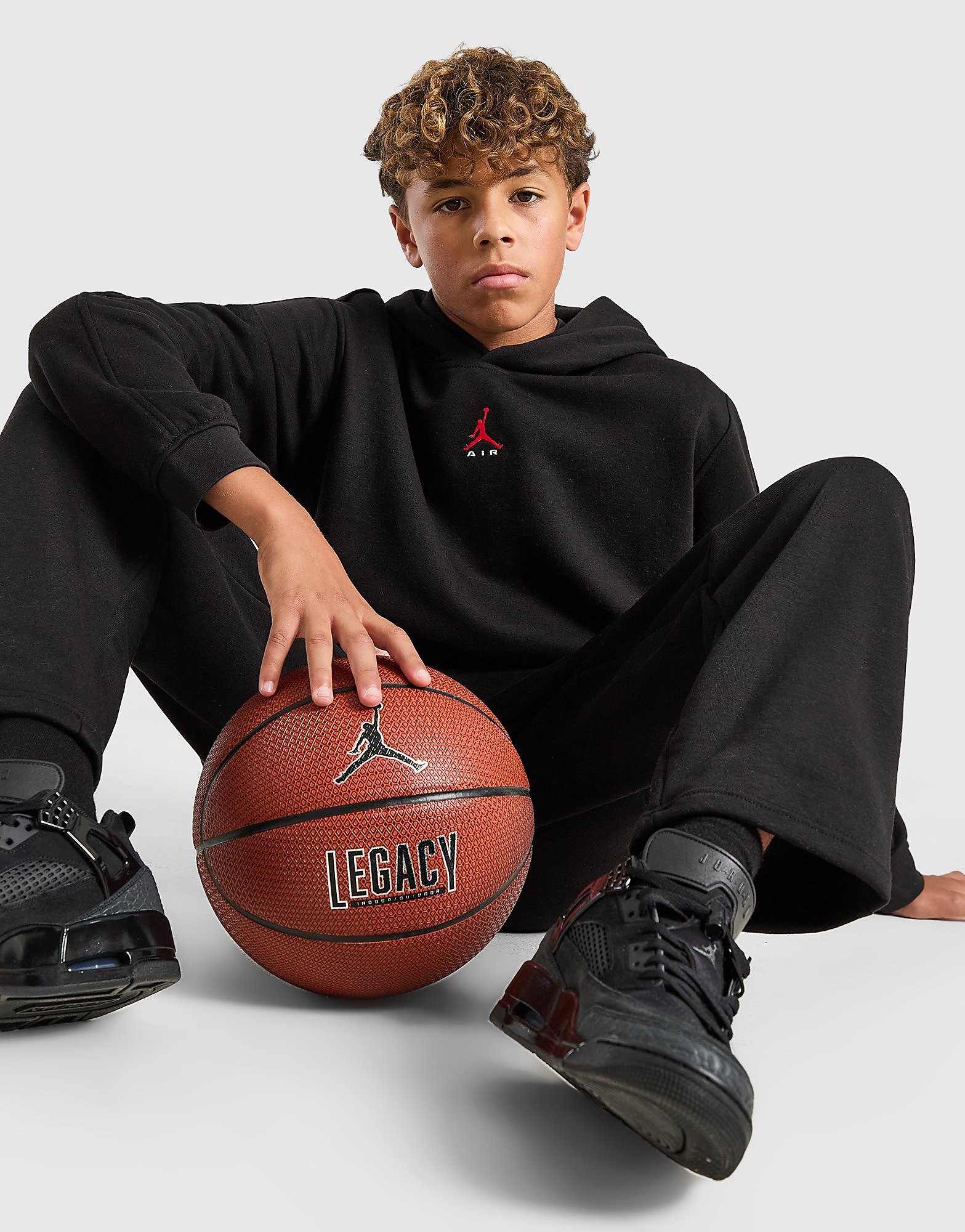 Jordan Brooklyn Overhead Hoodie Junior - Zwart - Kind, Zwart