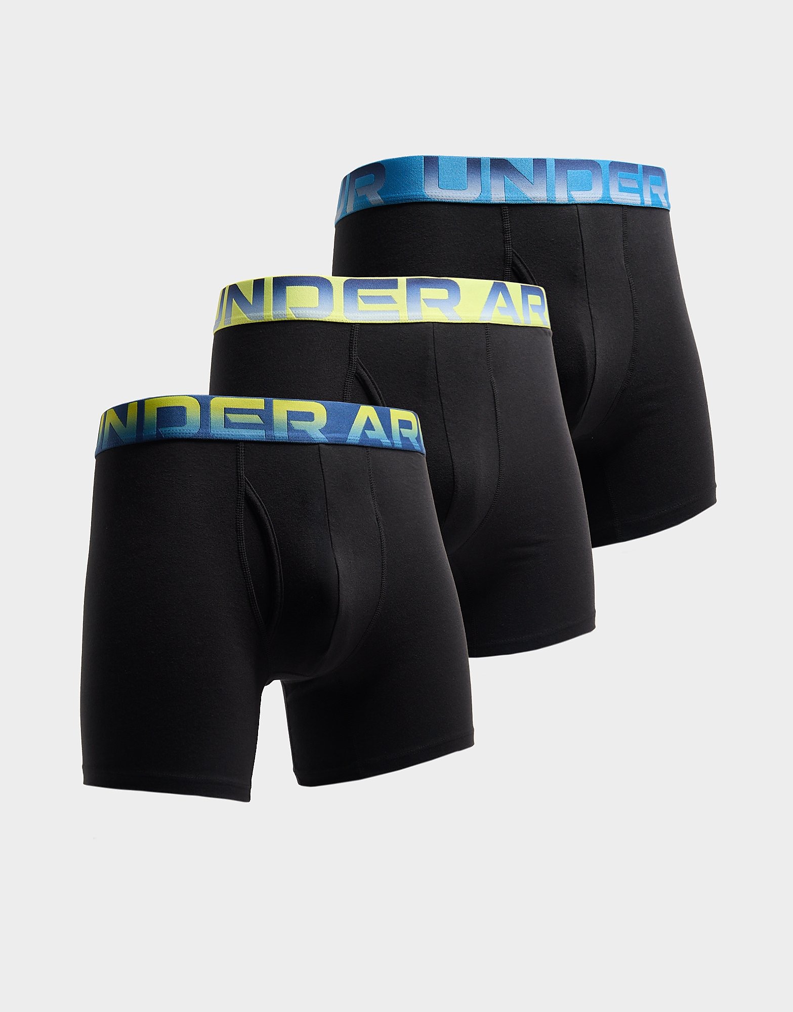 Under Armour 3-Pack Boxers Zwart- Heren Zwart