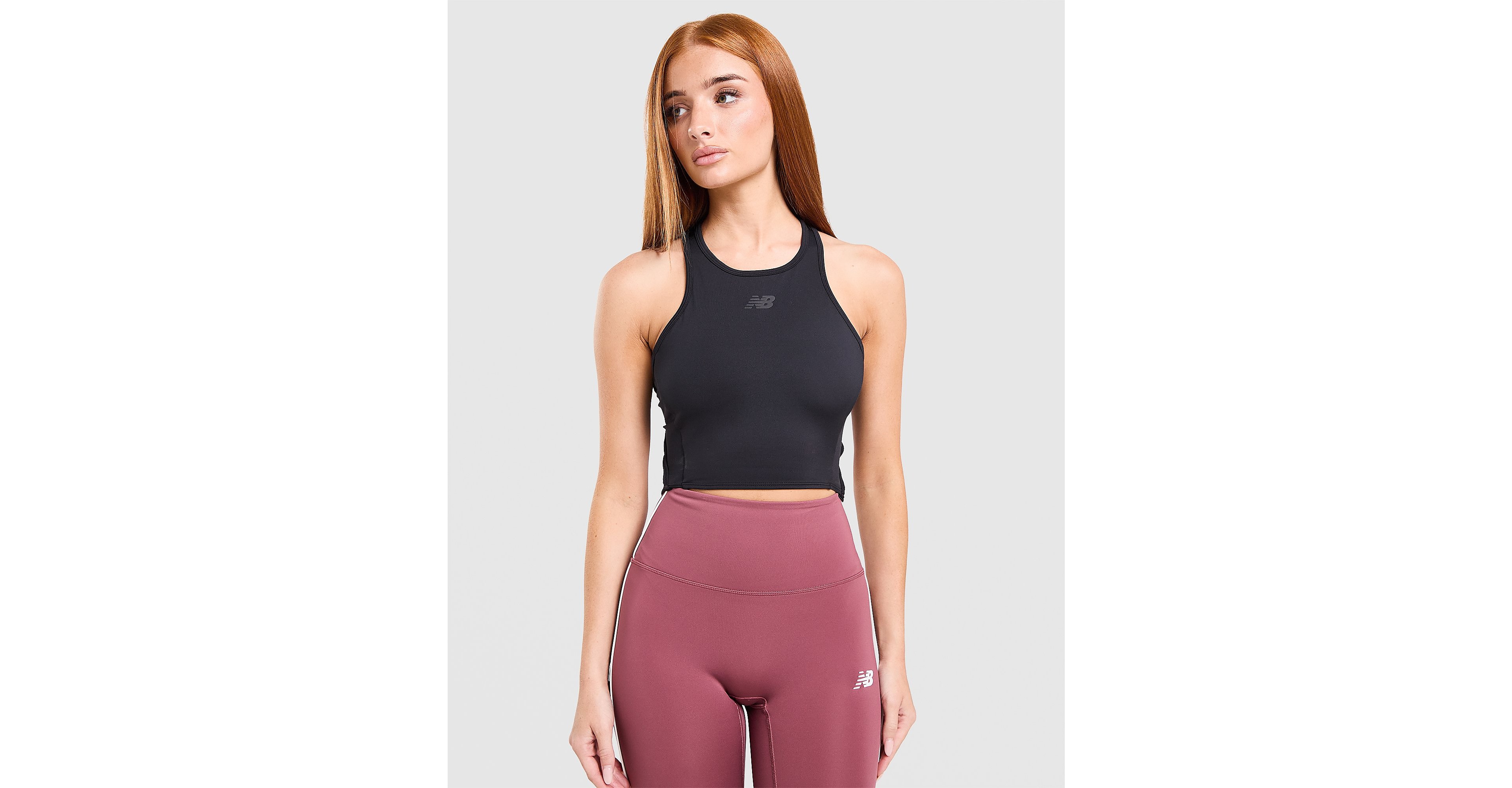 Running Fitted Crop Tank Top
