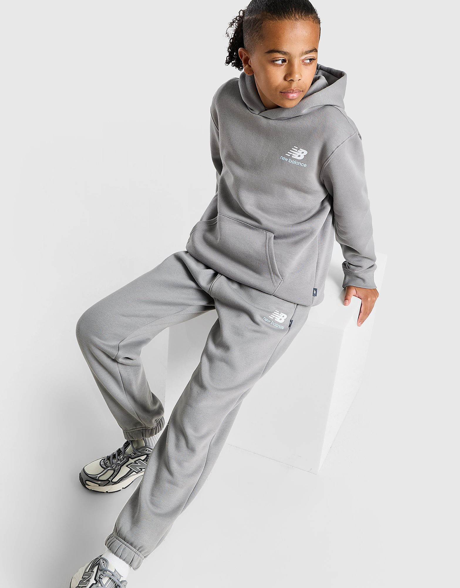 New Balance Stack Joggers Junior - Grijs - Kind, Grijs