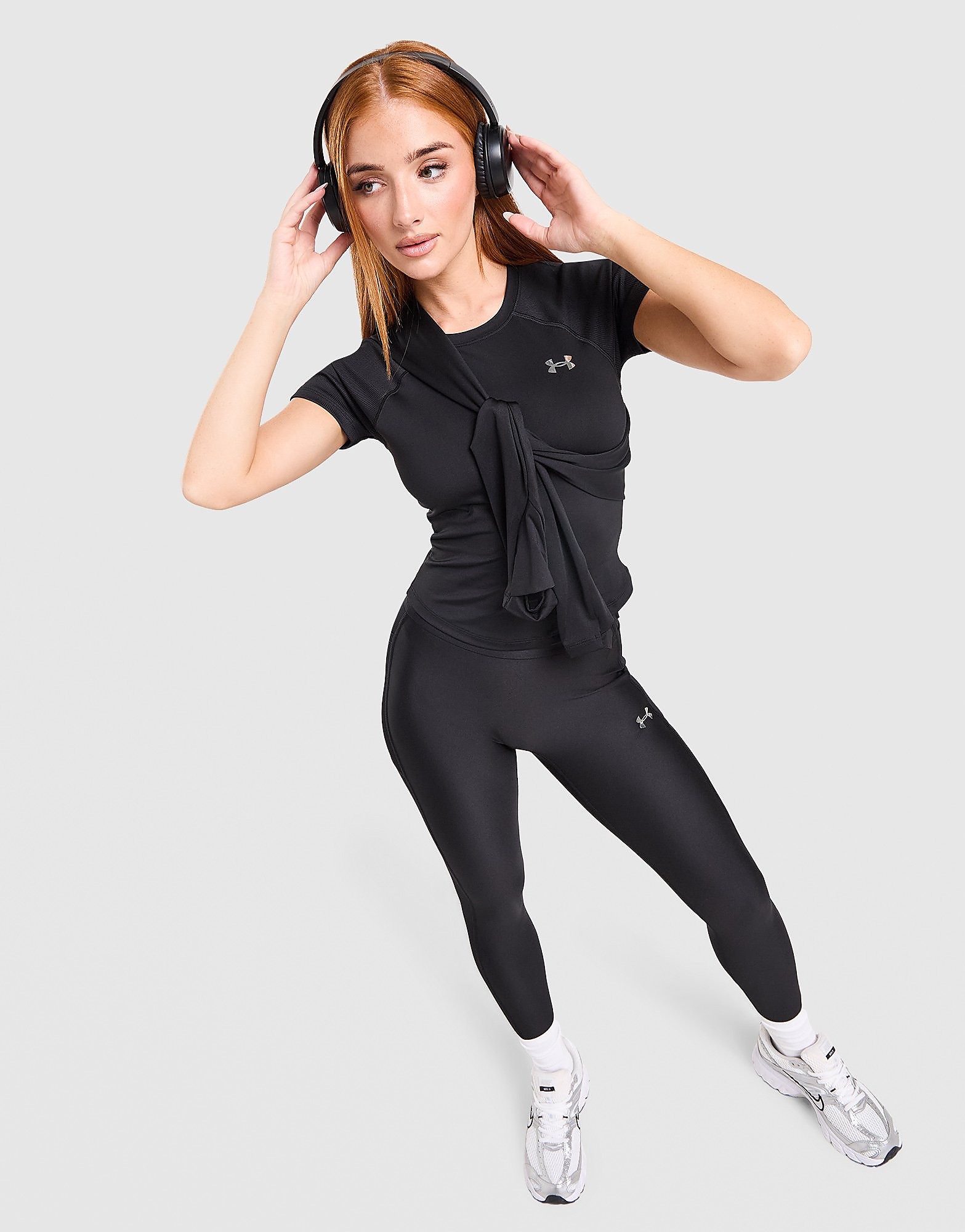 Under Armour Ribbed SlimT-Shirt - Zwart- Dames, Zwart
