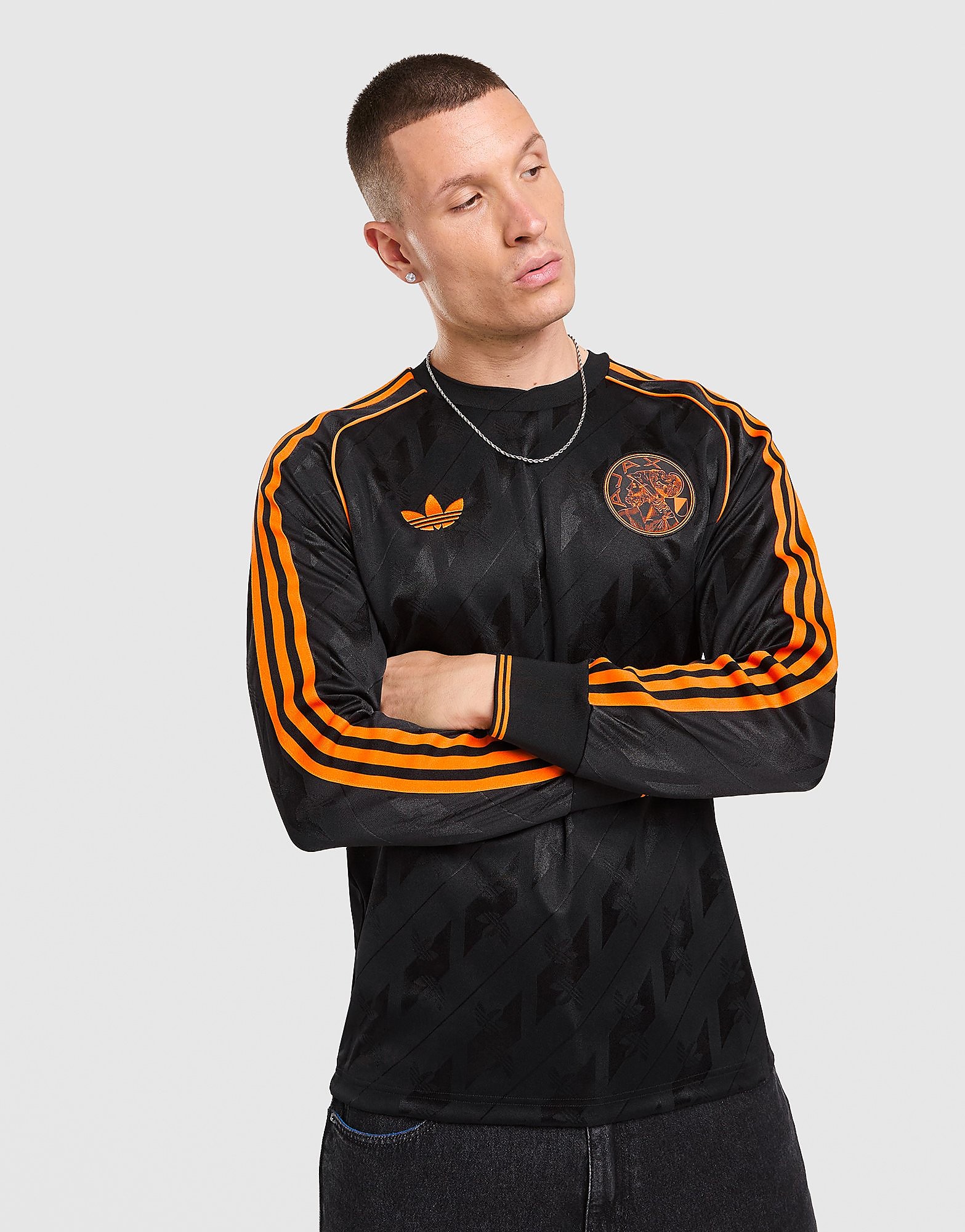 adidas Originals AFC Ajax OG Long Sleeve Shirt - Zwart- Heren, Zwart S