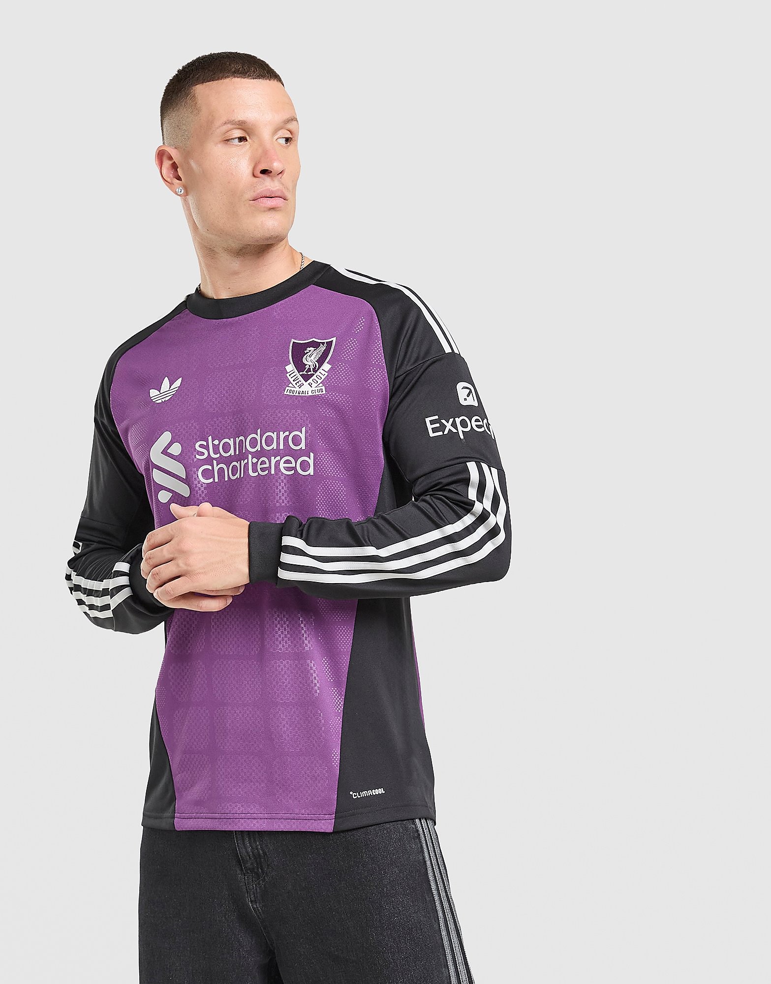 adidas Originals Liverpool FC 2026/27 Long Sleeve Goalkeeper Shirt - Paars- Heren, Paars S