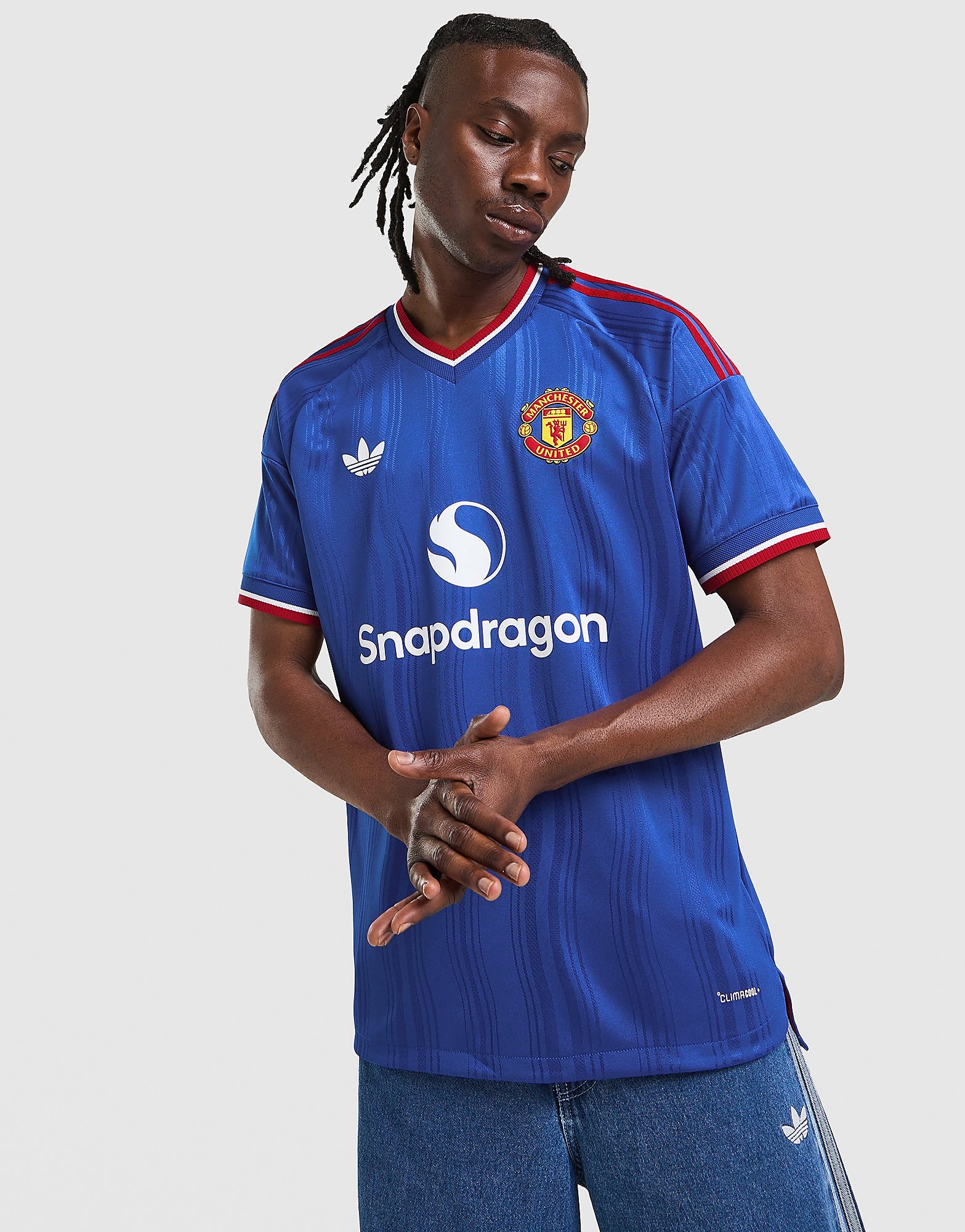 adidas Originals Manchester United FC 2026/27 Match Away Shirt - Blauw- Heren, Blauw XS