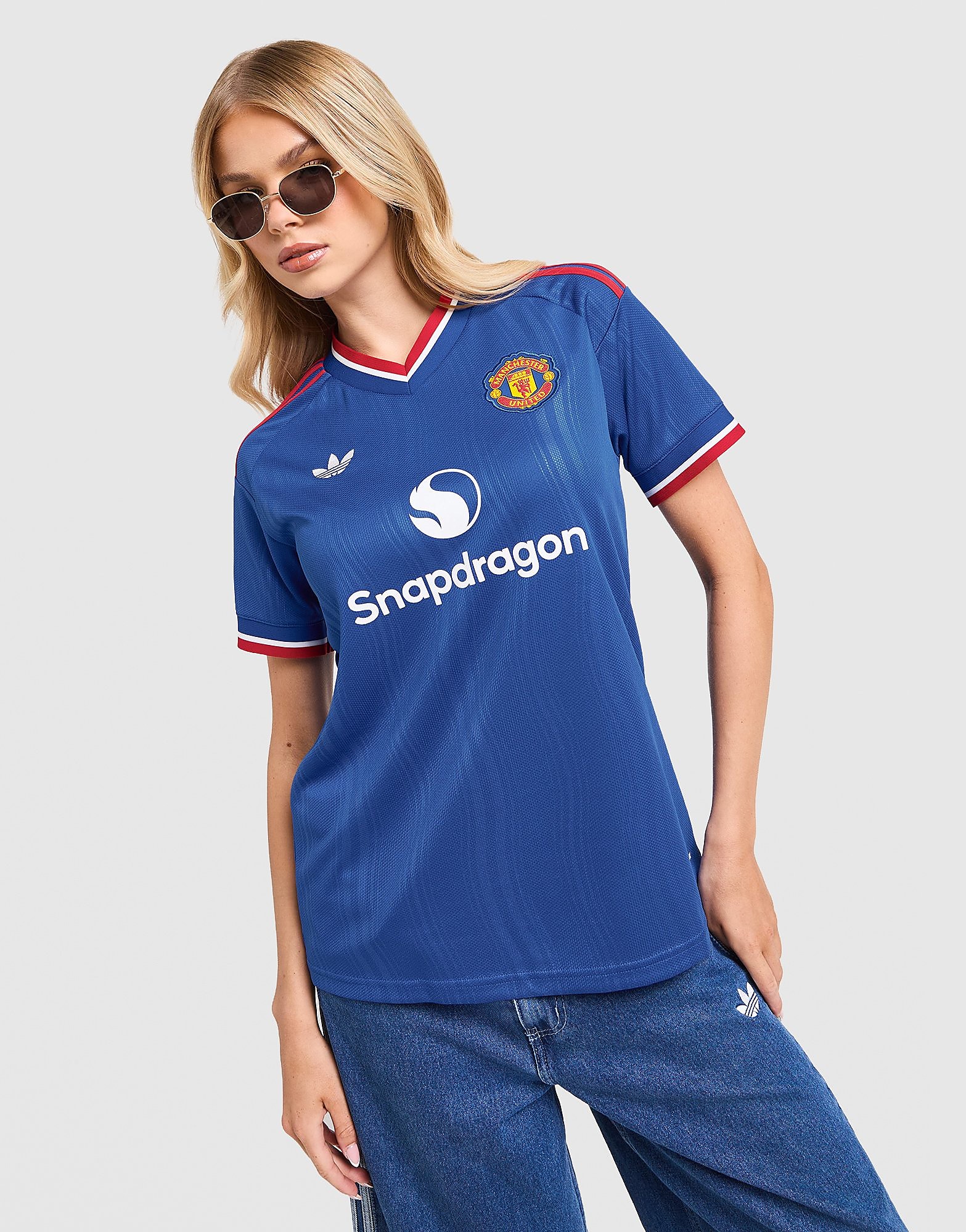 adidas Originals Manchester United FC 2026/27 Away Shirt Dames - Blauw- Dames, Blauw L