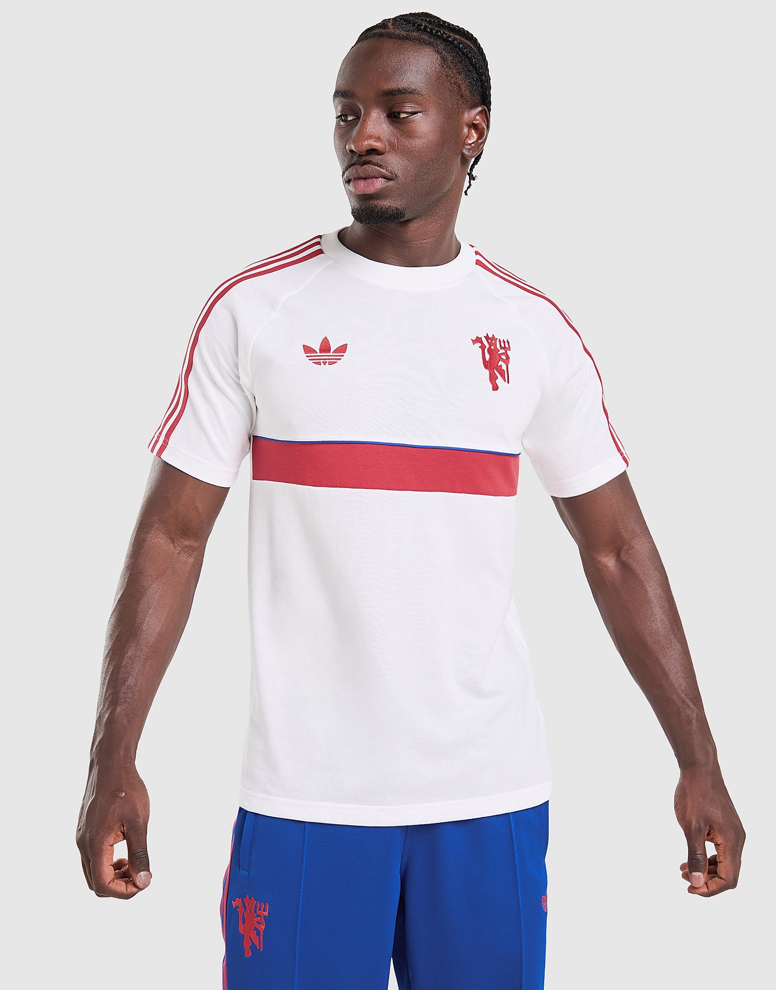 adidas Originals Manchester United FC OG T-Shirt - Wit- Heren, Wit XL