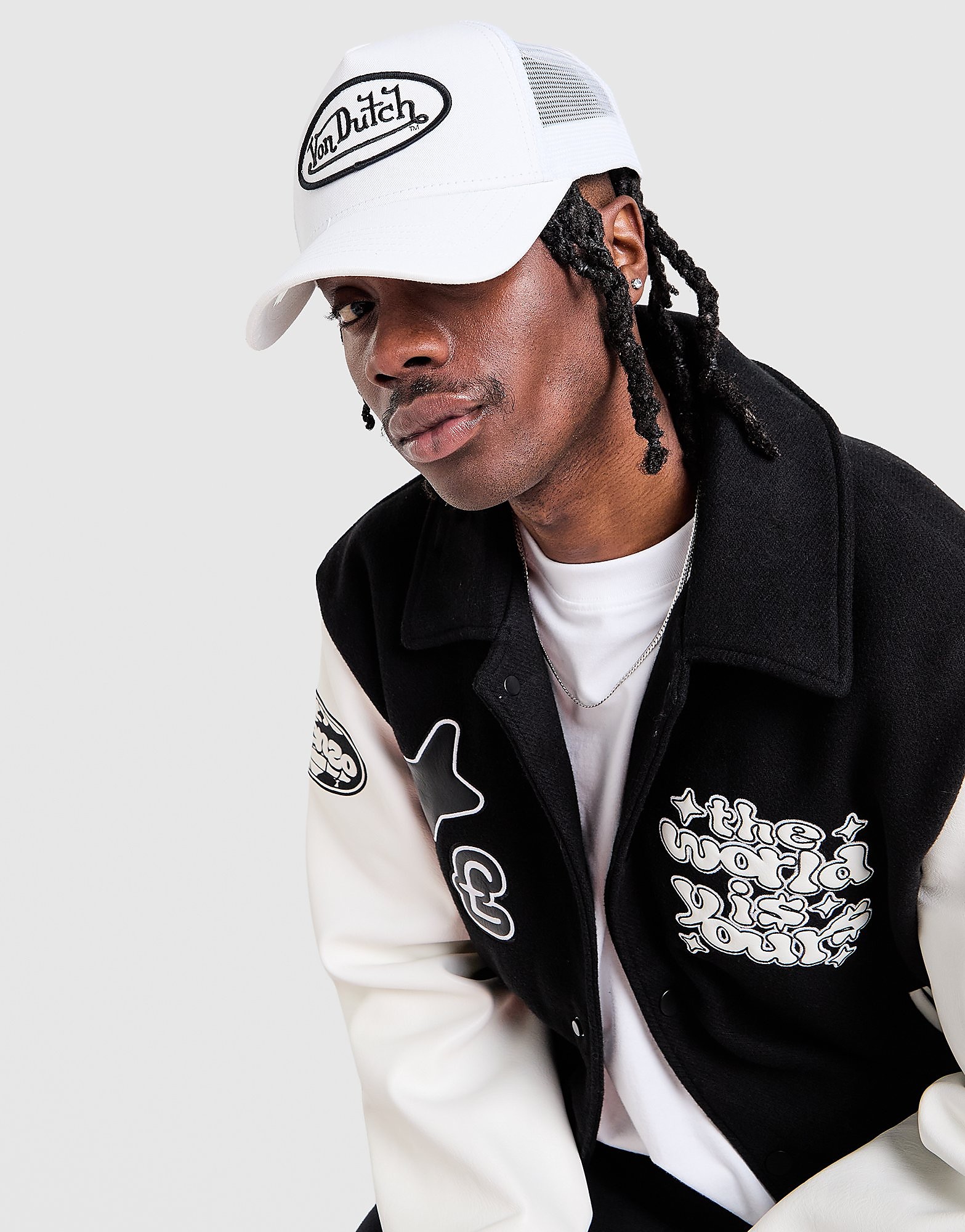 Von Dutch Cappellino Trucker Staple, bianco