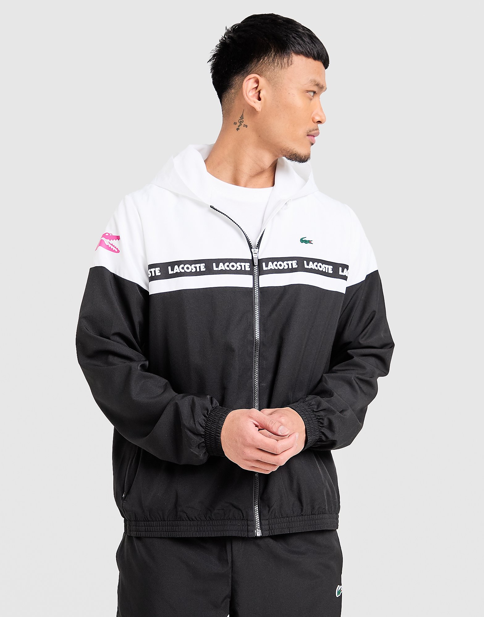 Lacoste Softshell Croc Woven Tape Full Zip Jacket