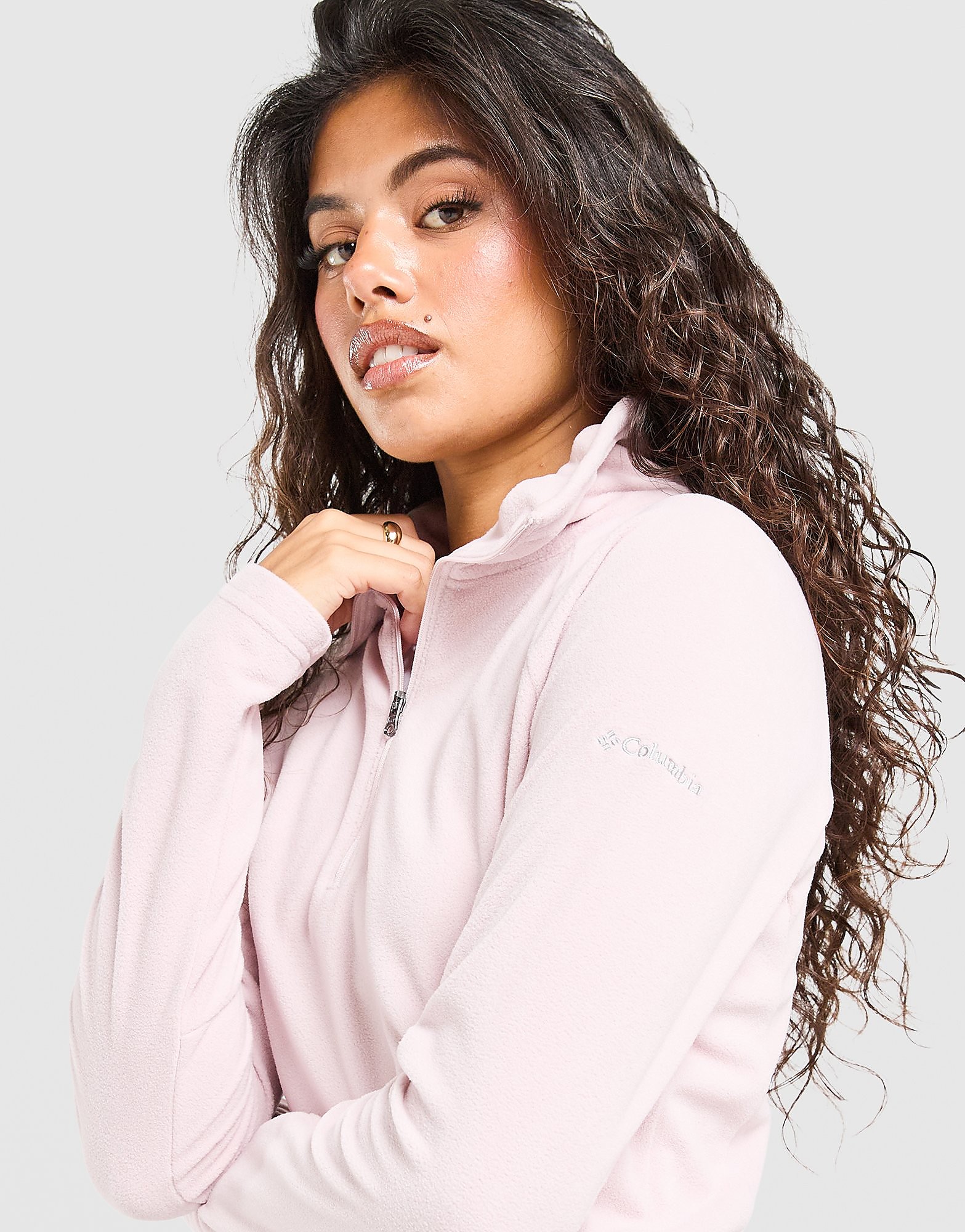 Columbia Glacial Polar Fleece 1 4 Zip Top Dames Roze- Dames Roze
